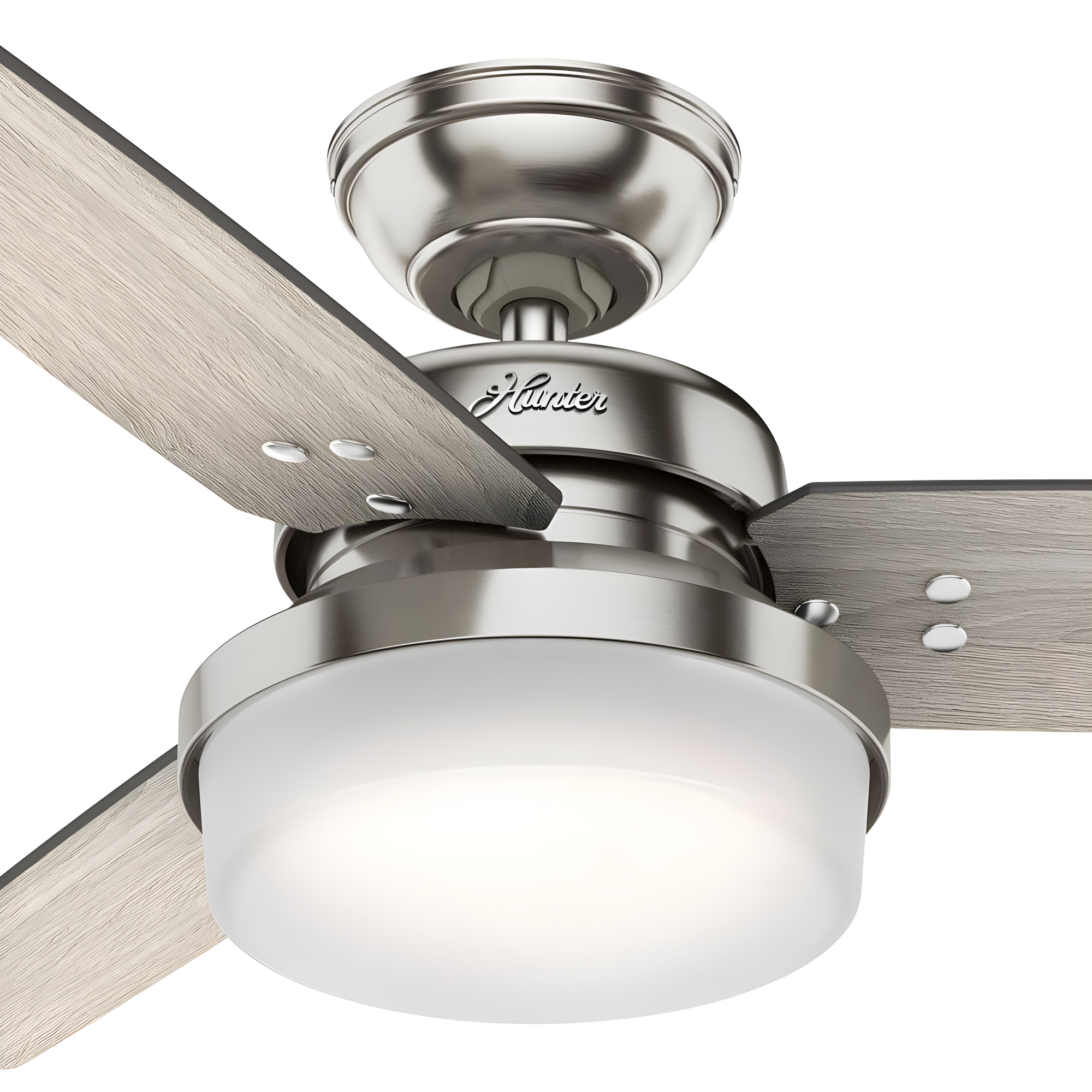 44" Sentinel 3 - Blade Standard Ceiling Fan with Remote Control and Light Kit Included