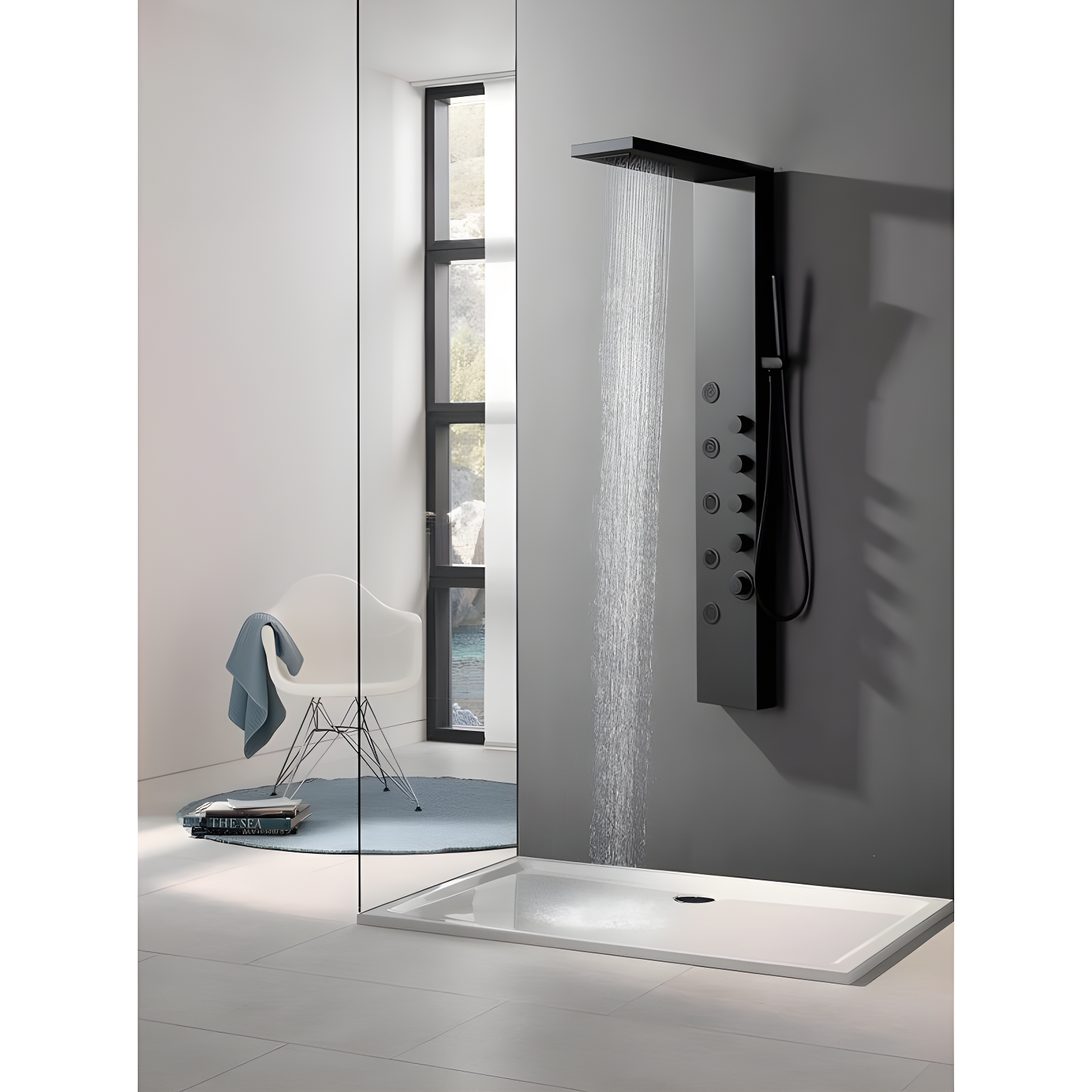 57.99'' Shower Panel with Fixed Shower Head
