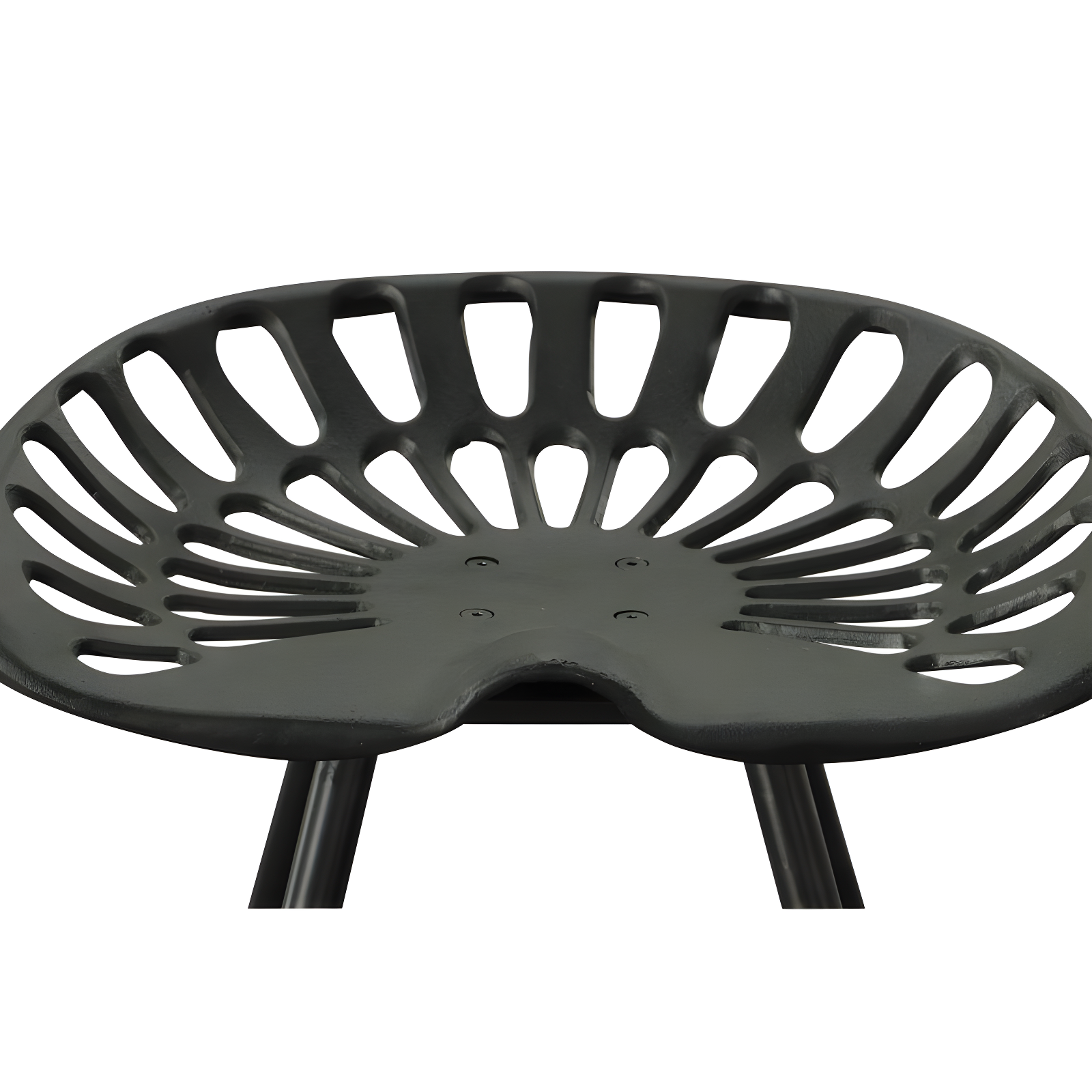 Carolina Living Kadin Tractor Seat Fireside Bench Black: Cast Iron, Farmhouse Style, Powder-Coated Finish