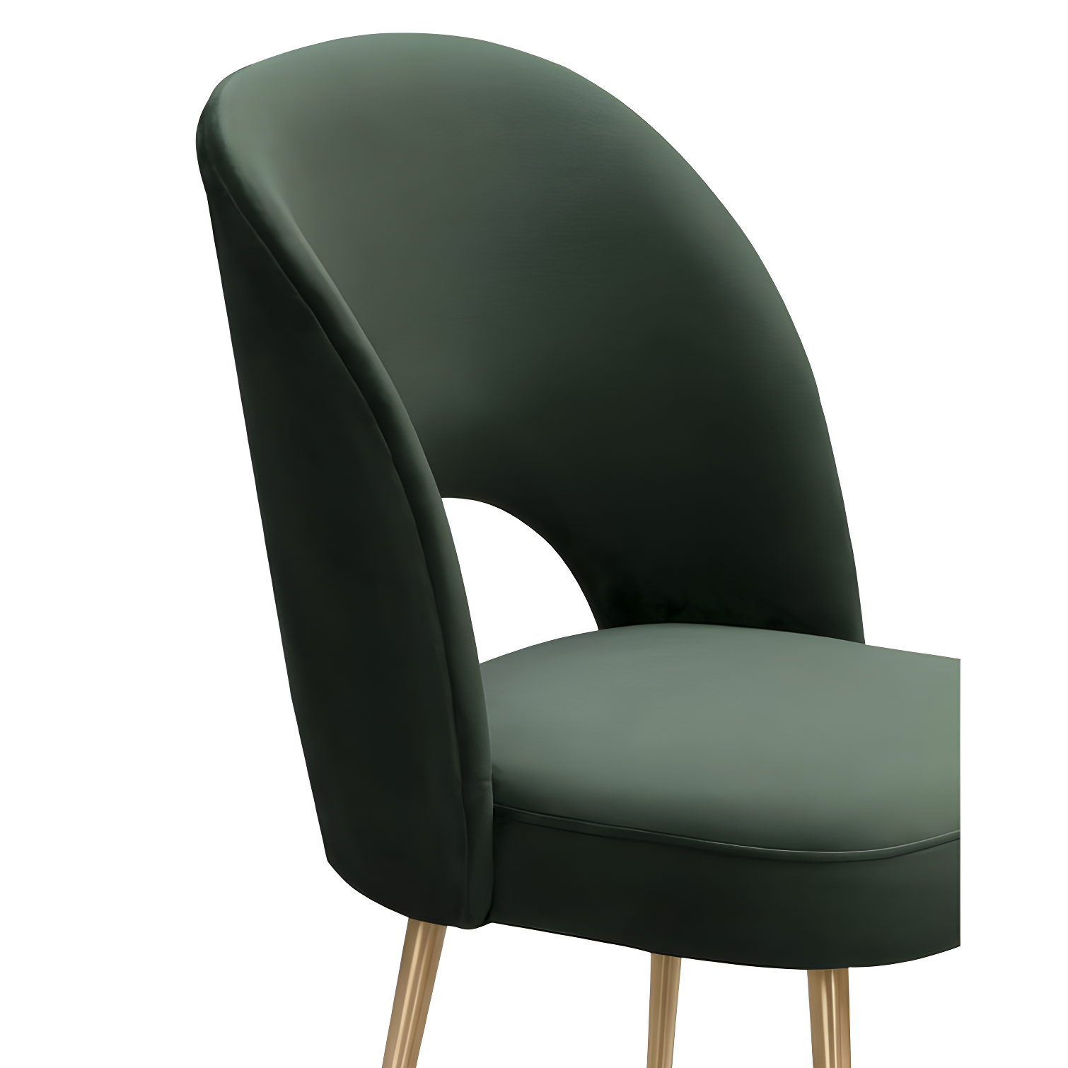 Swell Velvet Metal Side Chair
