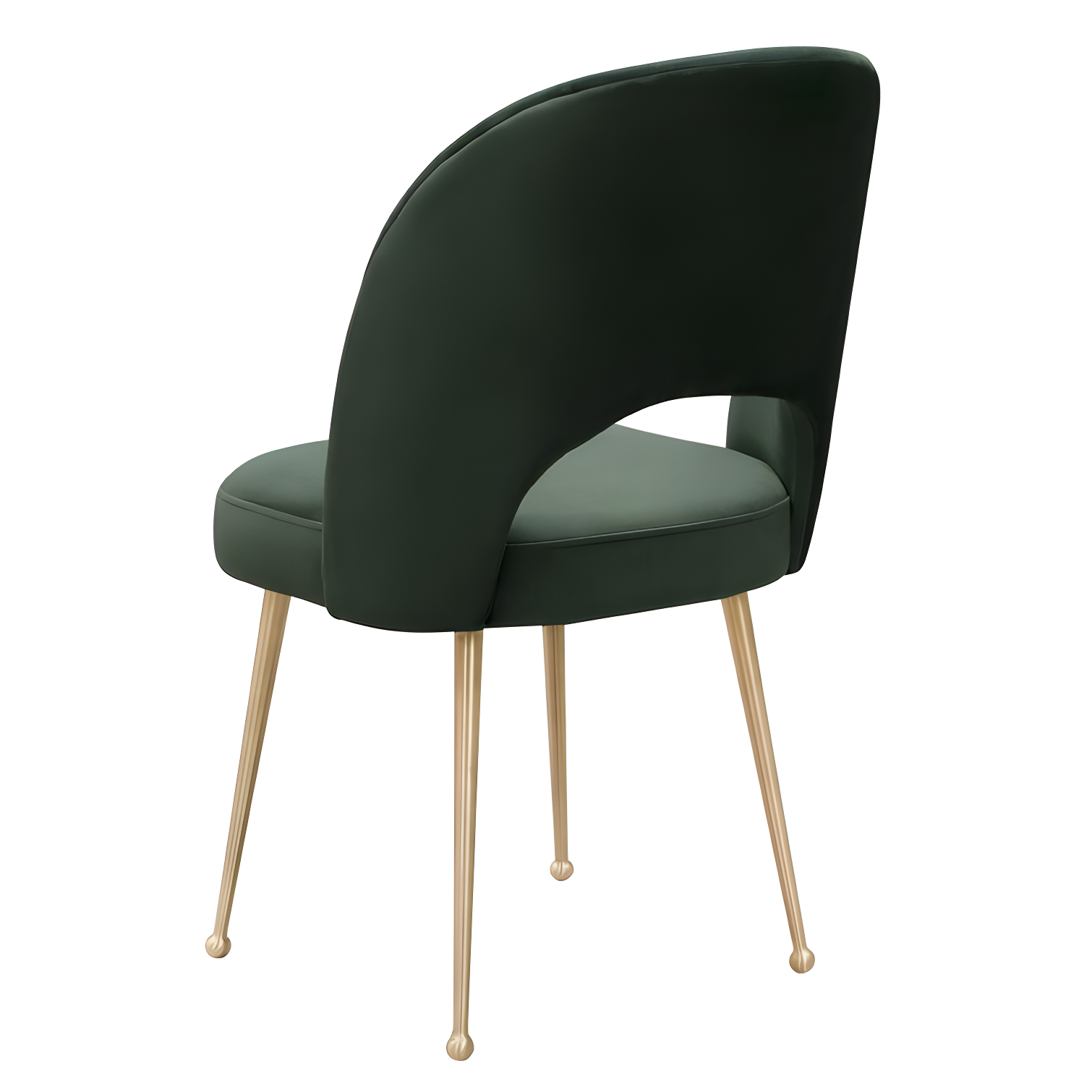 Swell Velvet Metal Side Chair