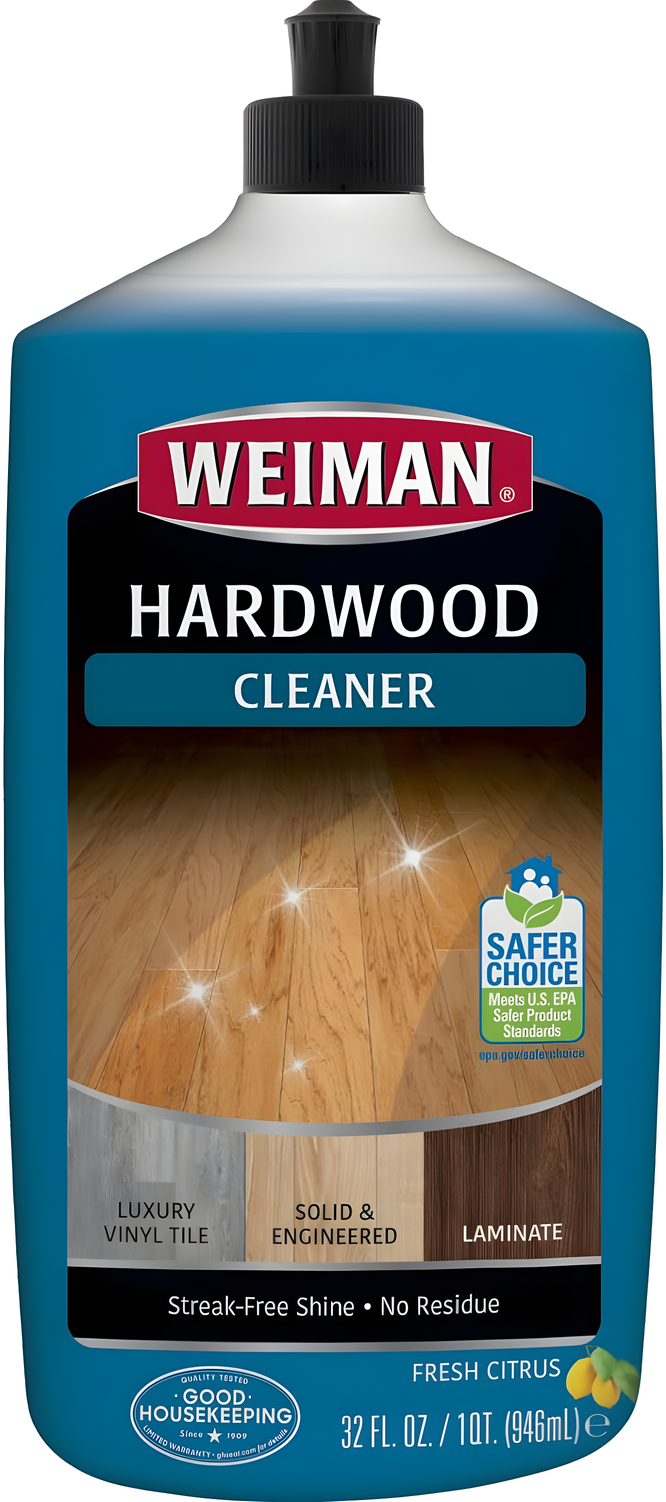 WEIMAN Hardwood Floor Cleaner, 32 oz Squeeze Bottle, Each