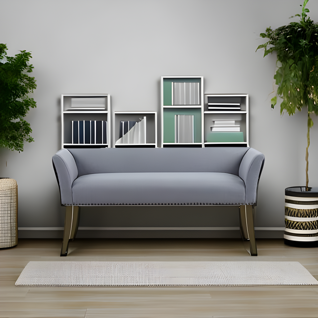 GZMWON 1 Polyester Upholstered Bench Bedroom Bench Modern Bench Accent Bench