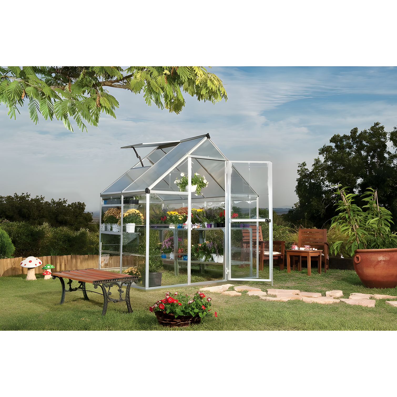 Canopia Palram - Canopia Hybrid Polycarbonate Hobby Greenhouse & Reviews | Wayfair