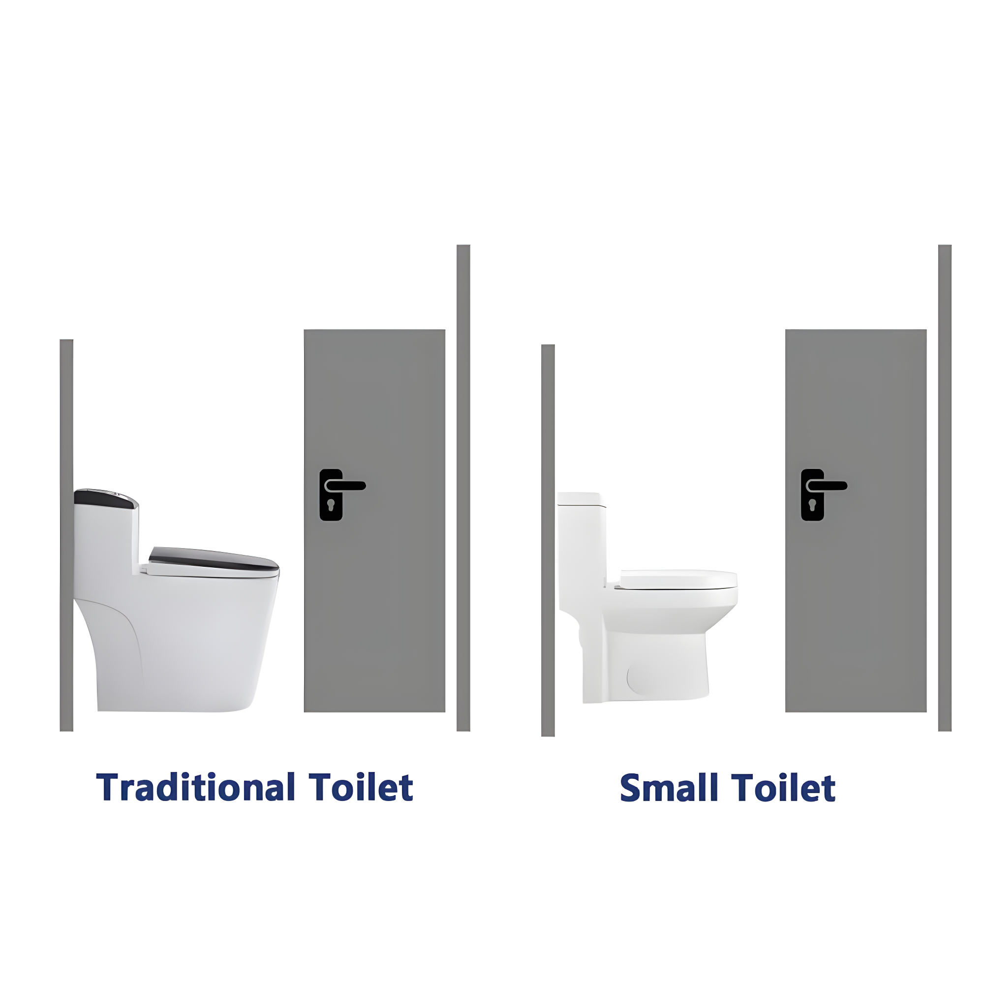 DeerValley Liberty Compact Toilets One-Piece Toilet With High-Efficiency Flush Round Toilet for Space-Saving Floor Mounted (Seat Included)