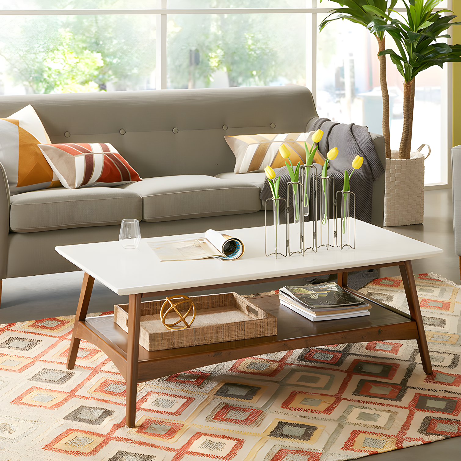 Parker 4 Legs Coffee Table with Storage