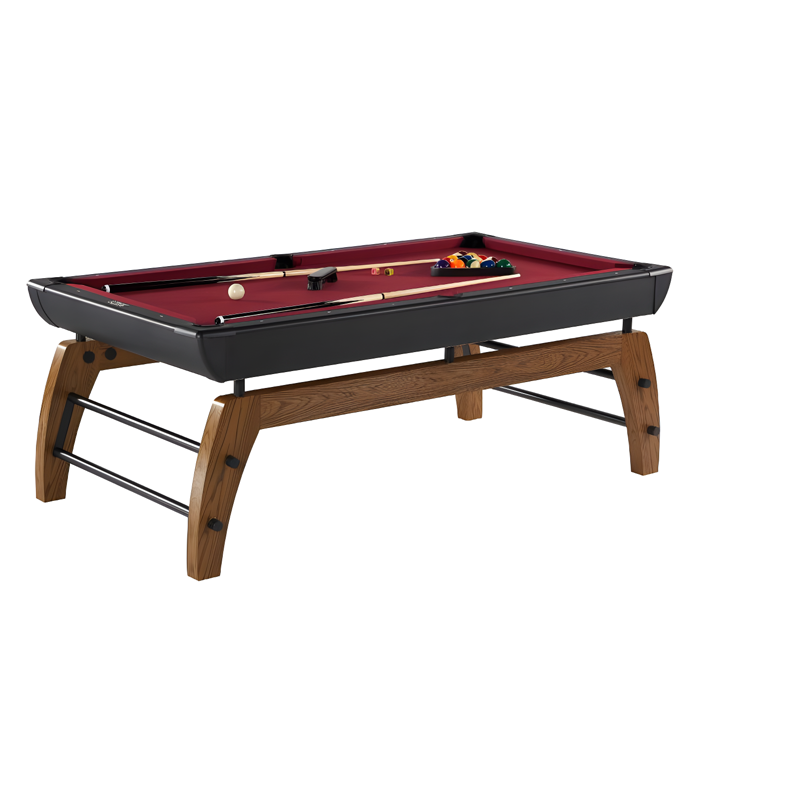 Hall of Games Hall of Games Edgewood 7' Pool Table with Playing Accessories