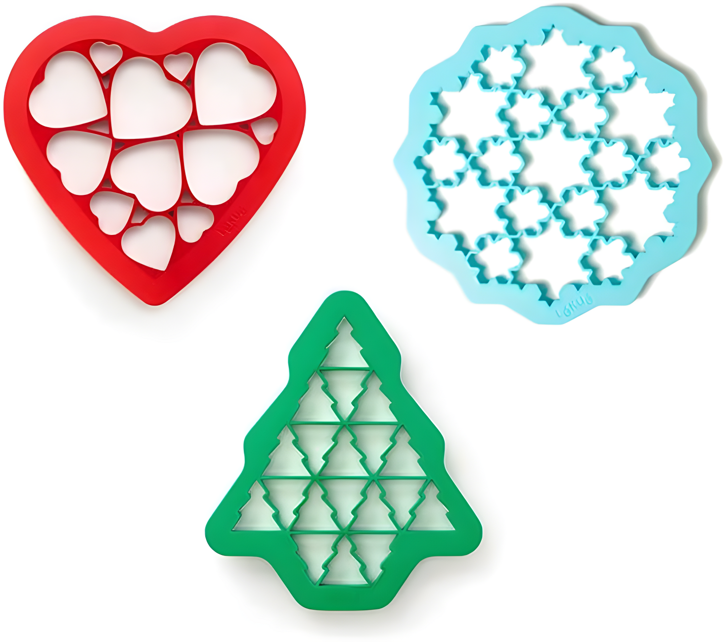 Kids Cookie Puzzle Cutter Set of 3 - Easy, Fun and Efficient Baking Tool - Shape Multiple Cookies with a Single Press - Healthy Cooking for Kids -