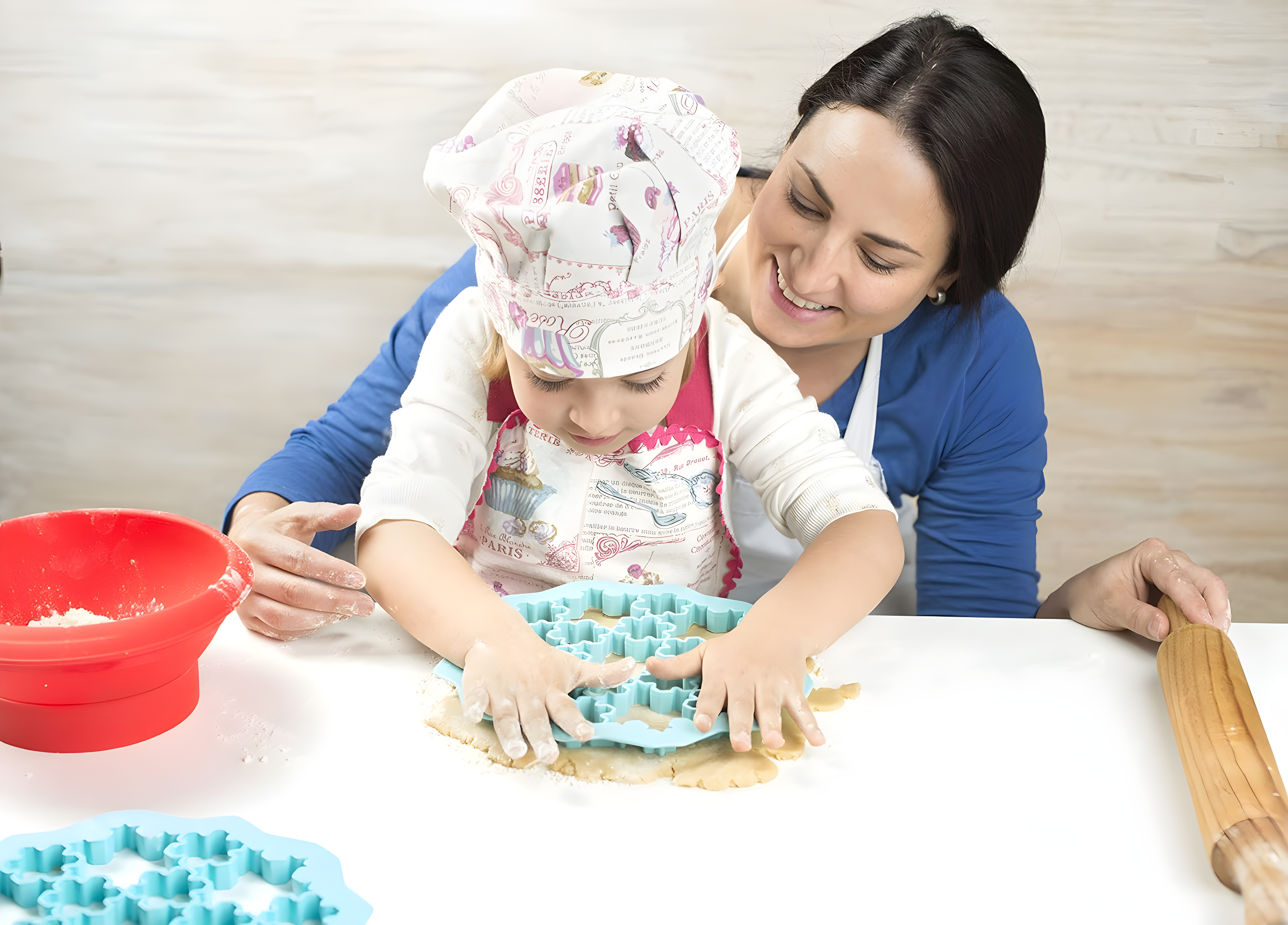 Kids Cookie Puzzle Cutter Set of 3 - Easy, Fun and Efficient Baking Tool - Shape Multiple Cookies with a Single Press - Healthy Cooking for Kids -