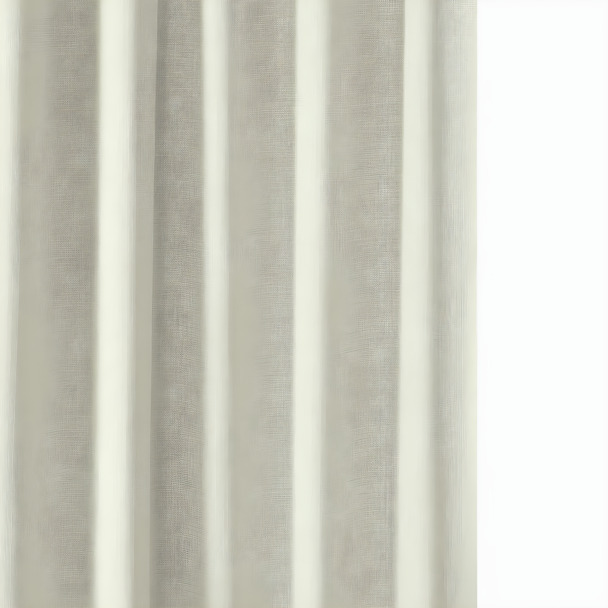 Half Price Drapes Gravity Ivory Italian Faux Linen Room Darkening Curtains (1 Panel), 50W X 108L