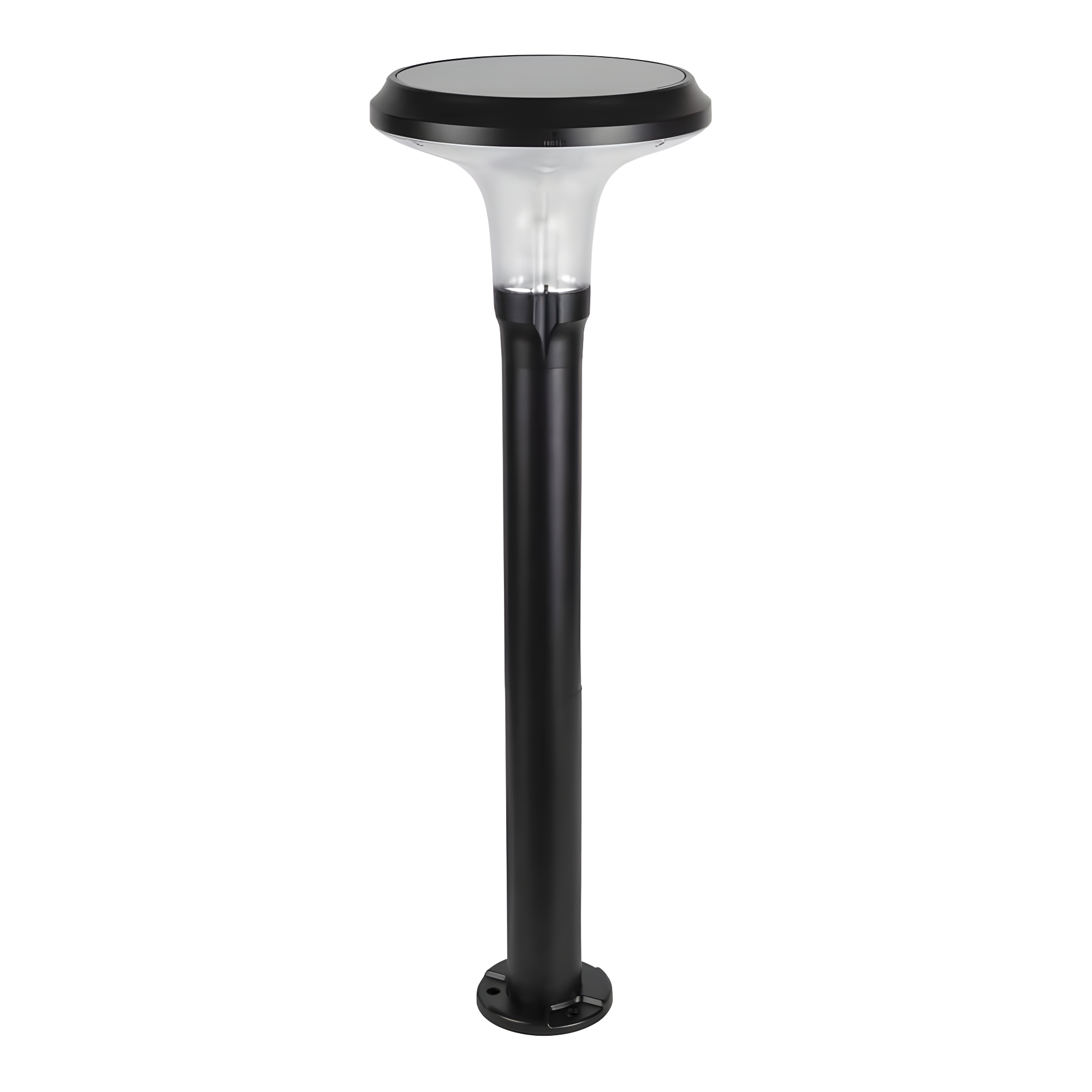 Vantage Solar Commercial Graded Black Warm White LED Pathway Bollard Light