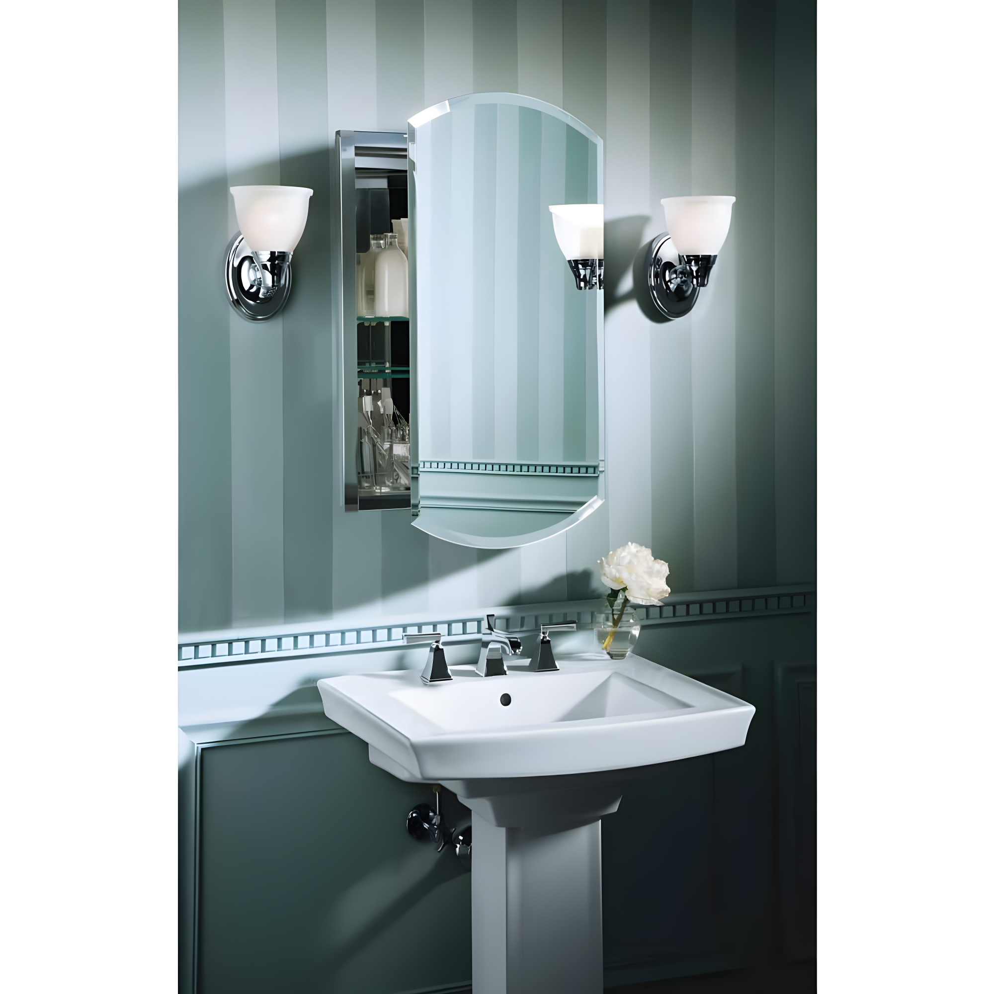 Kohler Archer 20" x 31" Single Door Frameless Mirrored Medicine Cabinet