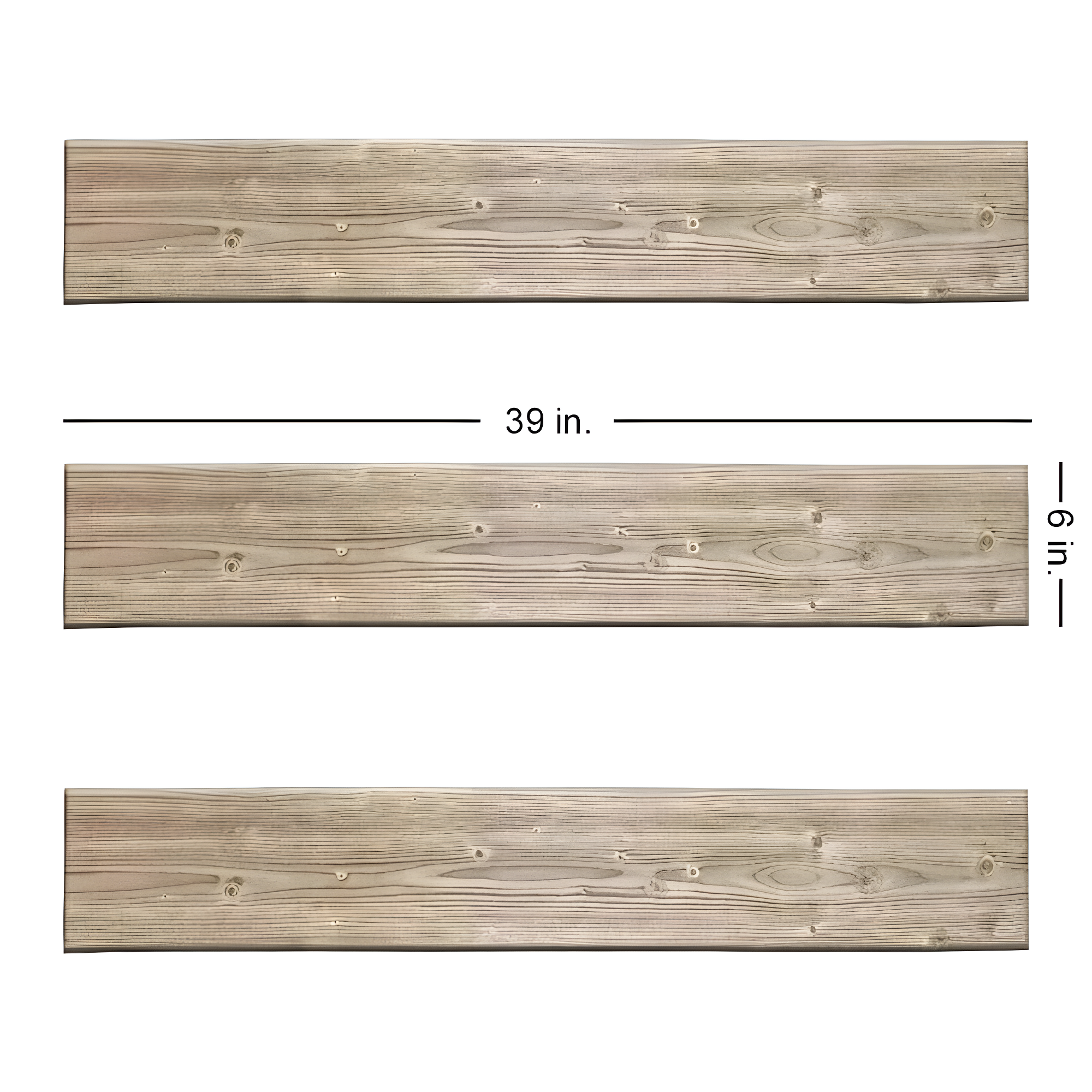 Foam Wood Glue-Up Ceiling Planks 39 in. x 6 in.