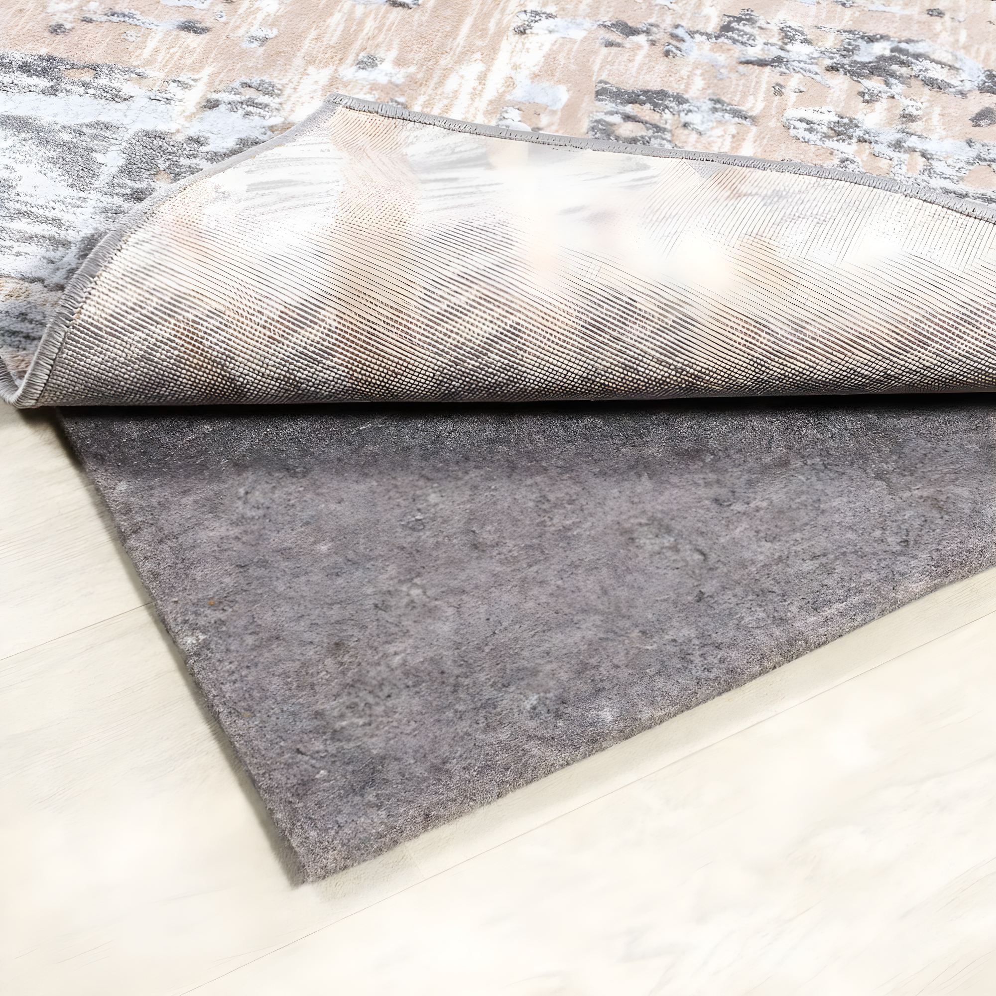 JONATHAN Y Comfort Plus Gray/Brown 5 ft. x 8 ft. Rug Pad