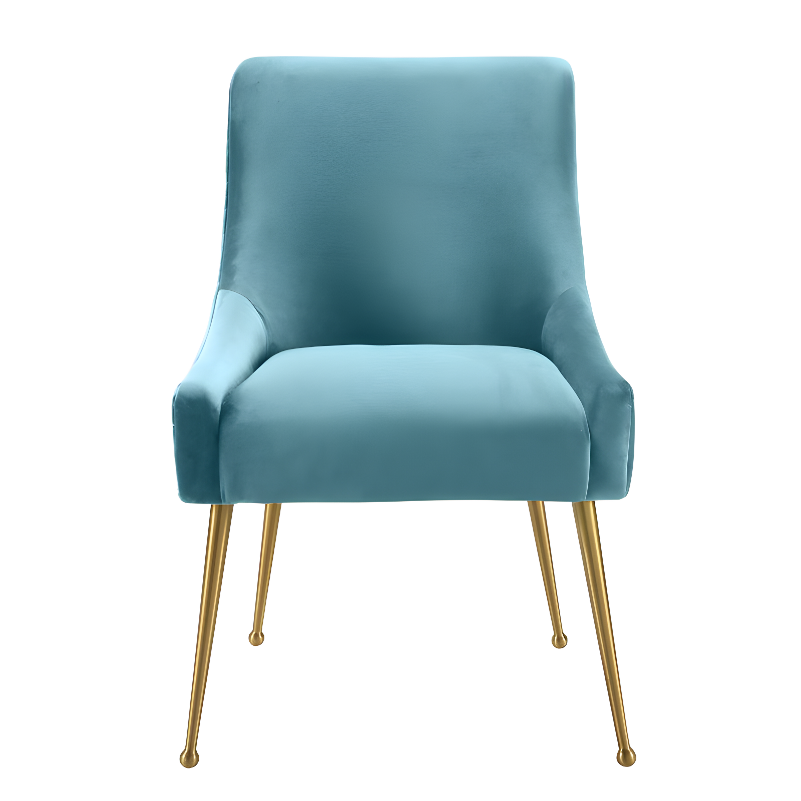 Beatrix 19'' H Velvet Upholstered Metal Parsons Chair