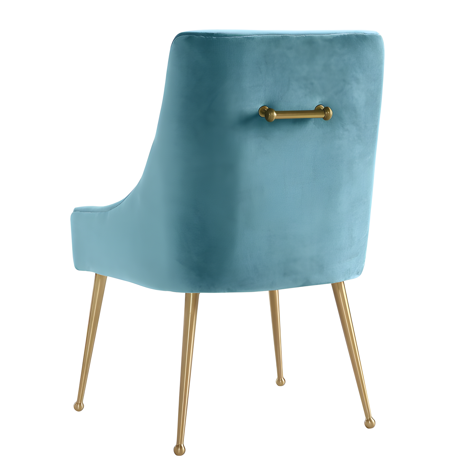 Beatrix 19'' H Velvet Upholstered Metal Parsons Chair