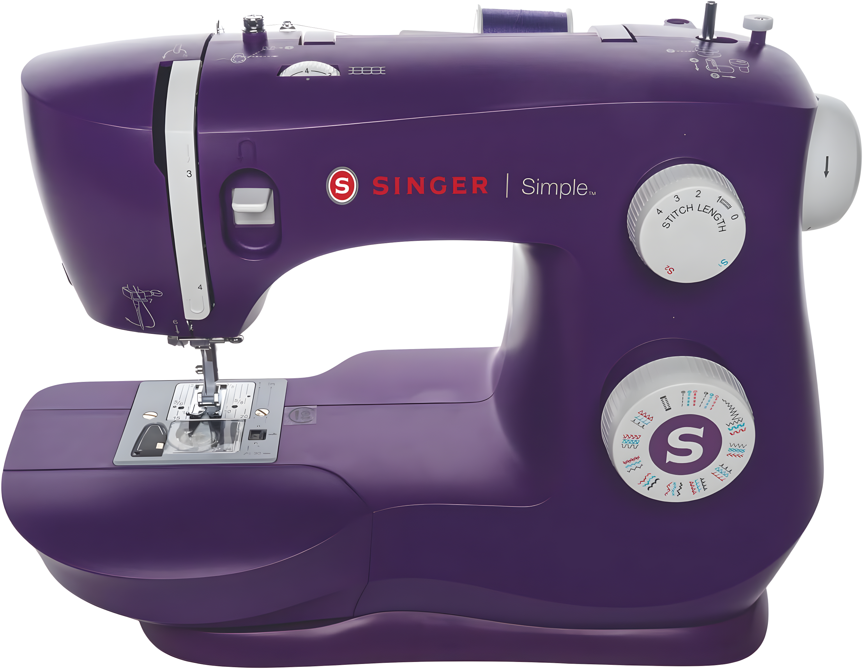 SINGER® Simple™ 3337 Mechanical Sewing Machine, Purple