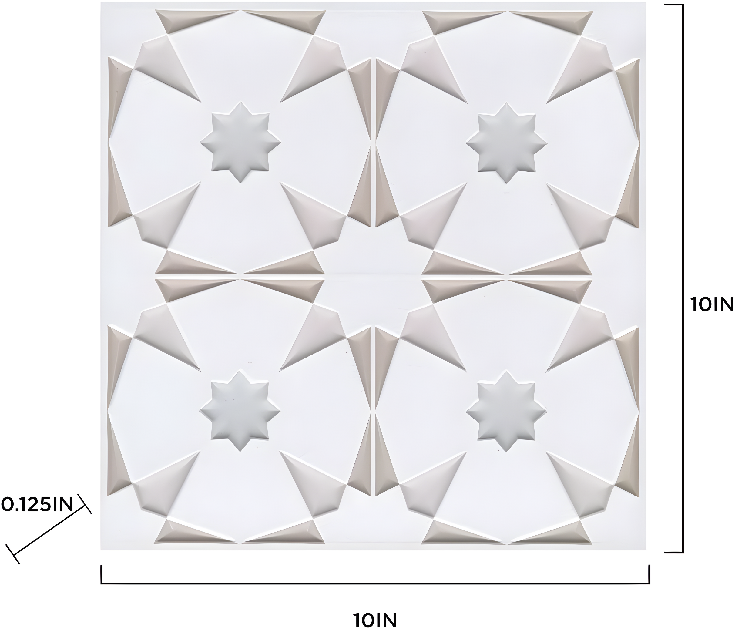 10'' W x 10'' L PVC Peel and Stick Field Tile