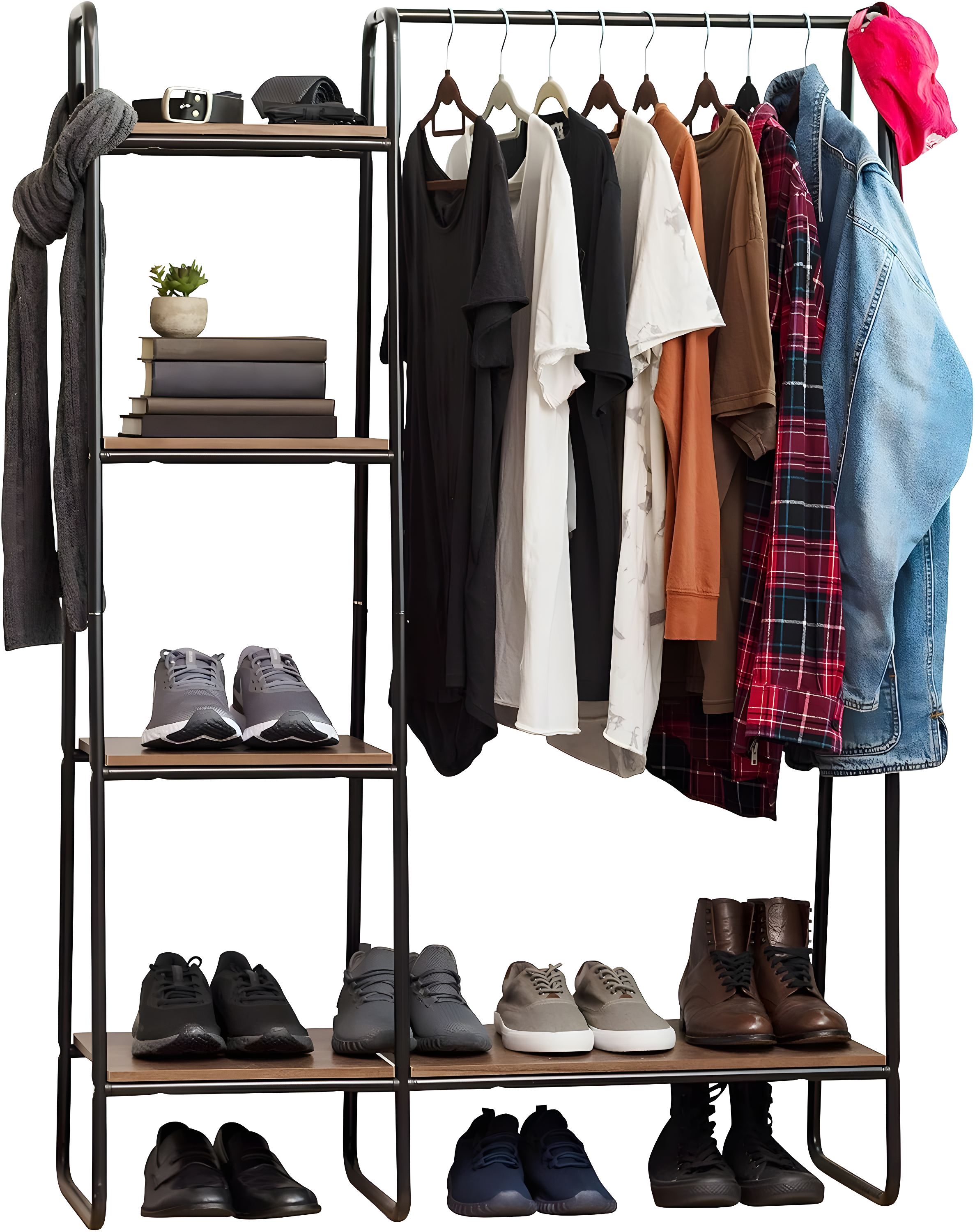 39.8'' Manufactured Wood Clothing Rack