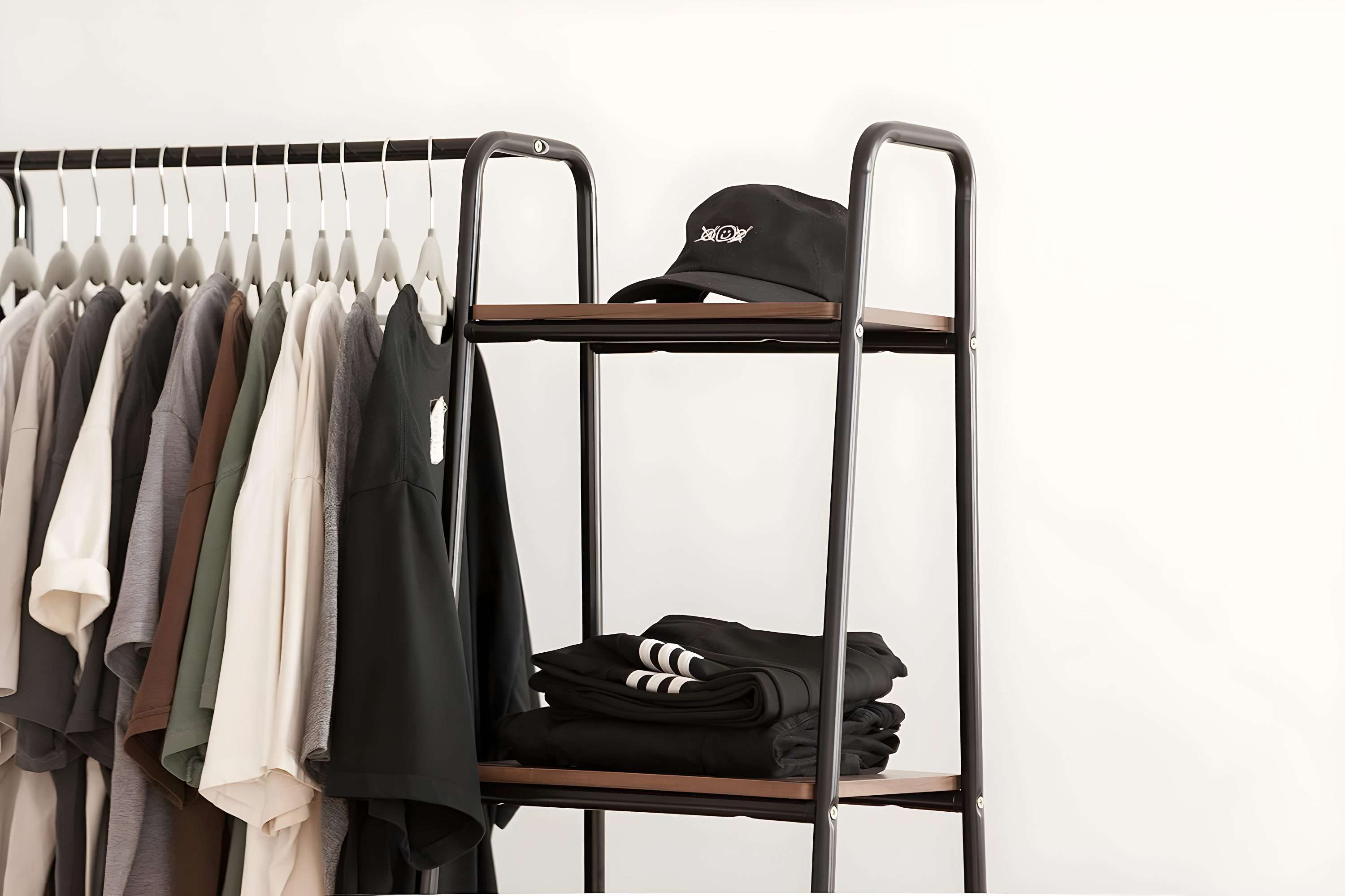 39.8'' Manufactured Wood Clothing Rack