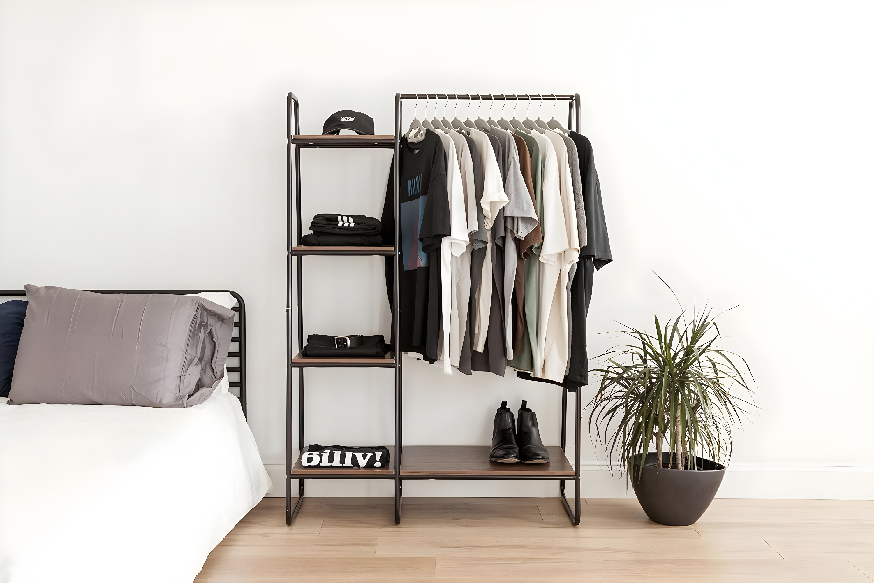 39.8'' Manufactured Wood Clothing Rack