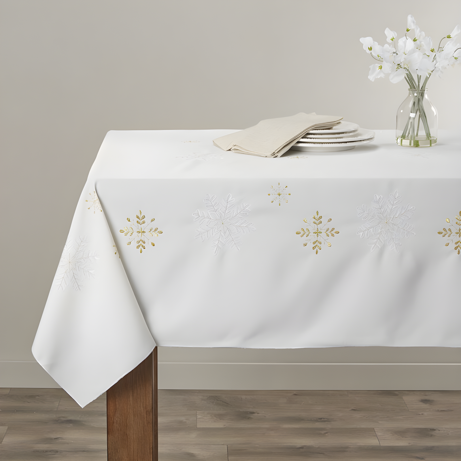 The Holiday Aisle® Sermons Geometric Christmas Tablecloth