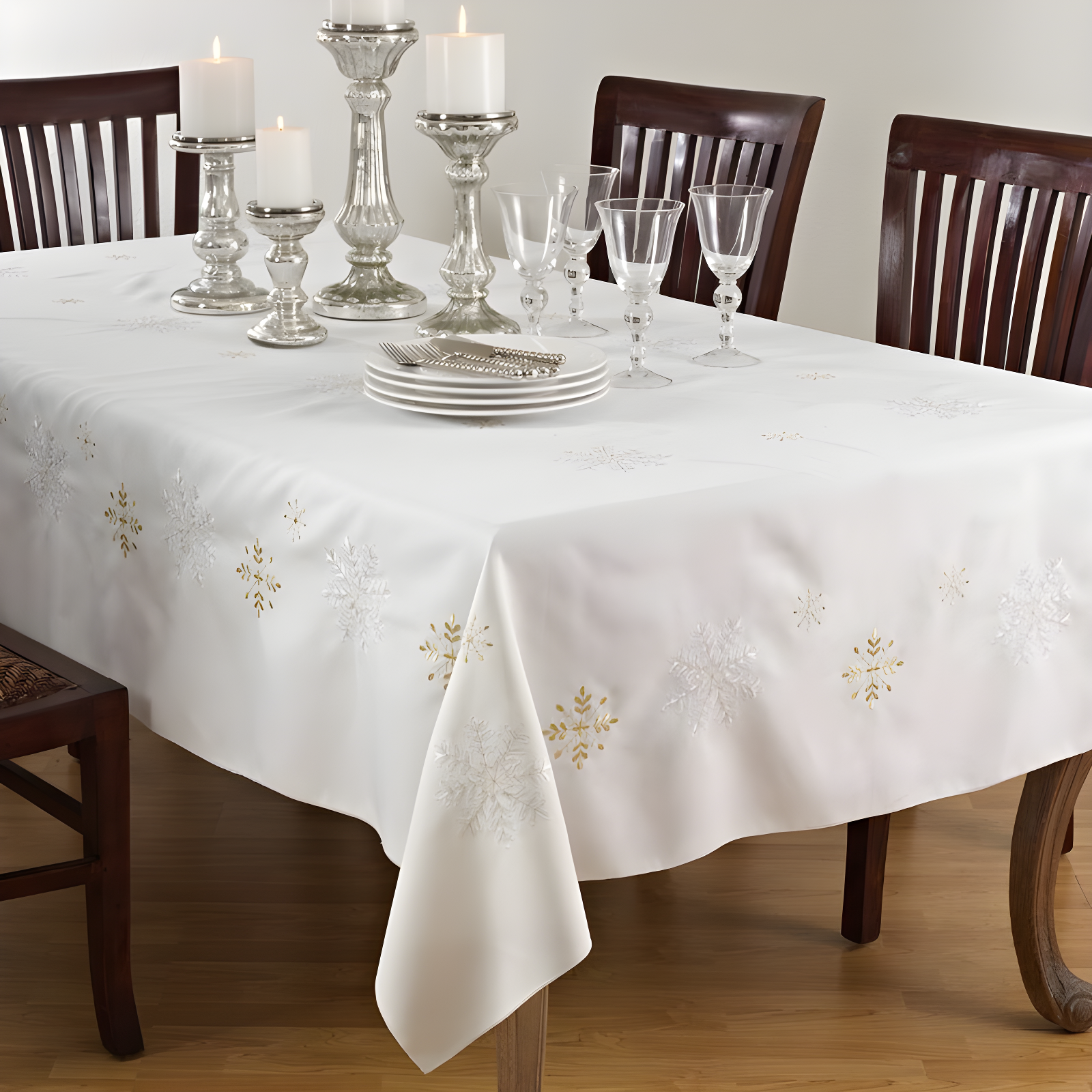The Holiday Aisle® Sermons Geometric Christmas Tablecloth