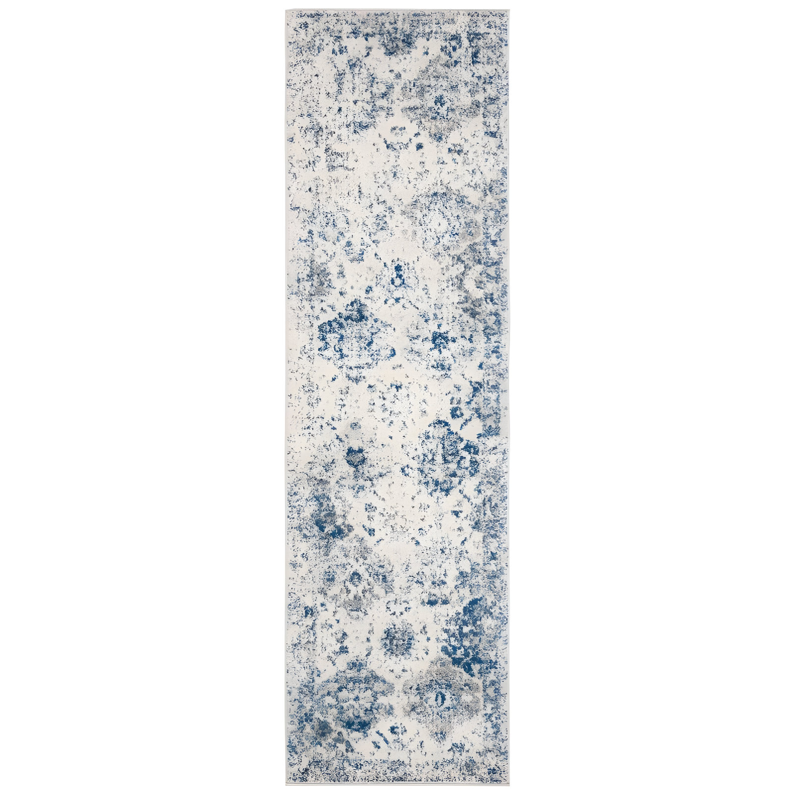 Madison MAD611 Power Loomed Indoor Accent Rug - White/Royal Blue - 2'3"x4' - Safavieh