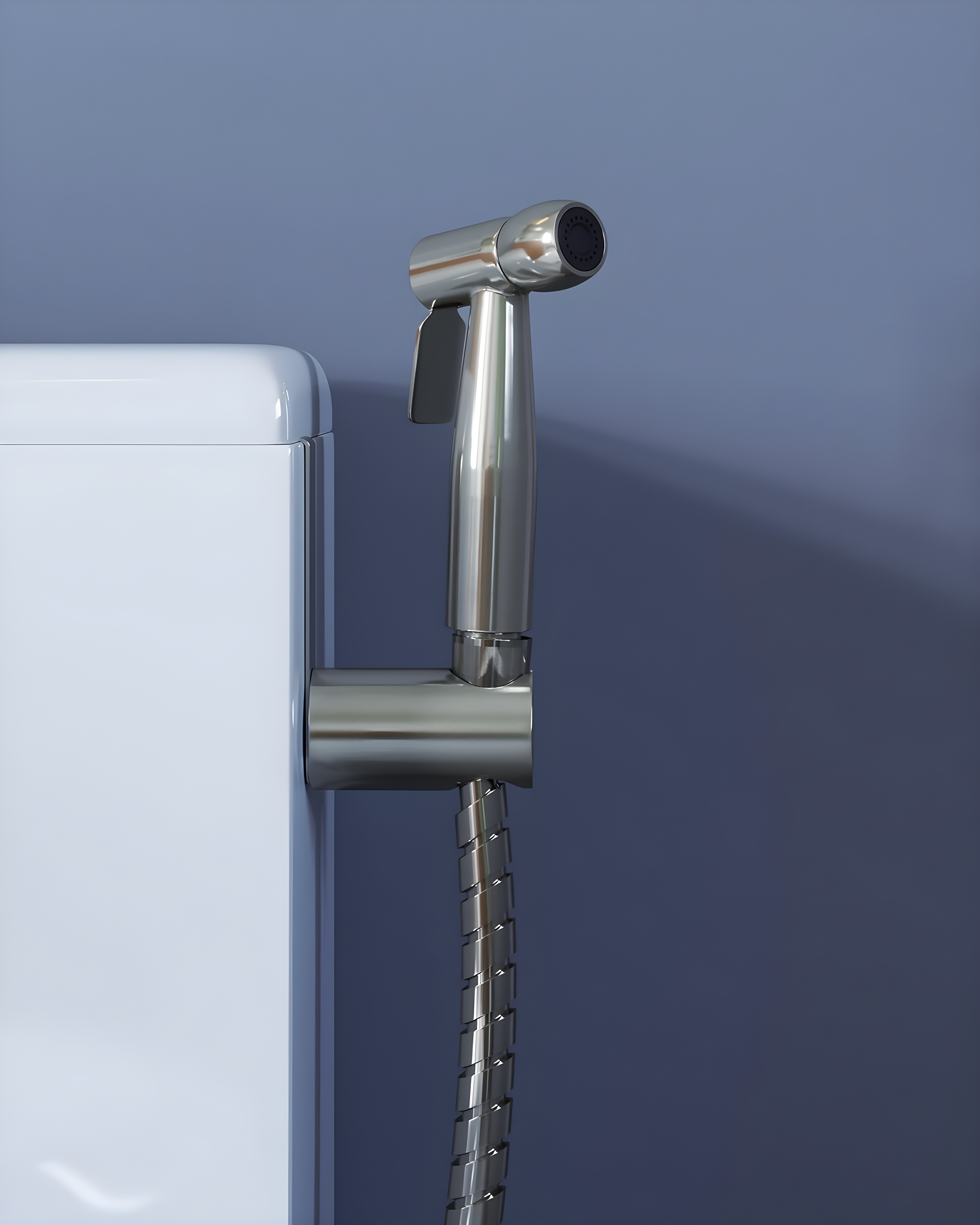 Design House Handheld Bidet Sprayer with Dual Mount and 48-Inch Hose 588913-SS