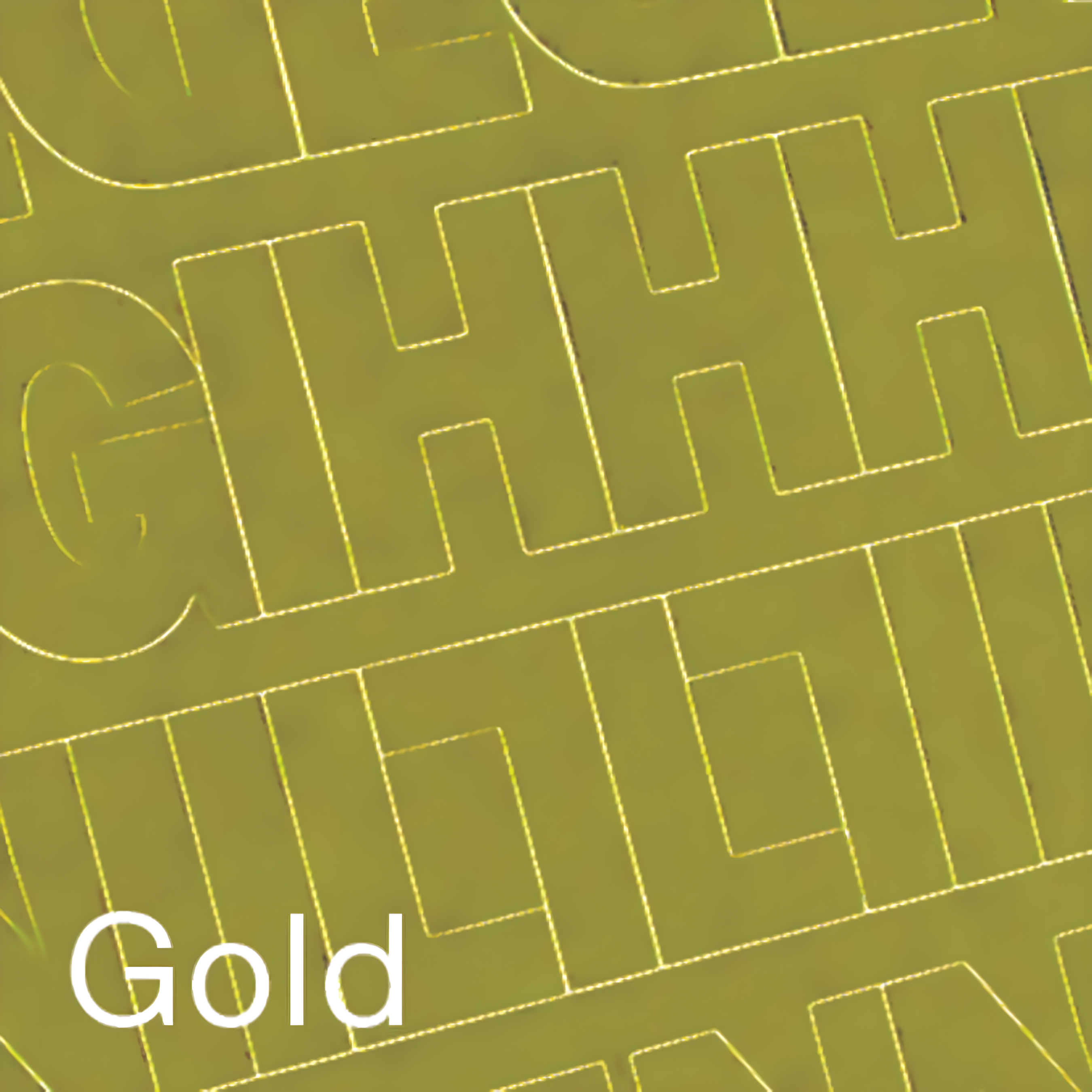 Duro Permanent Adhesive Vinyl Letters & Numbers 2" 167/Pkg-Gold