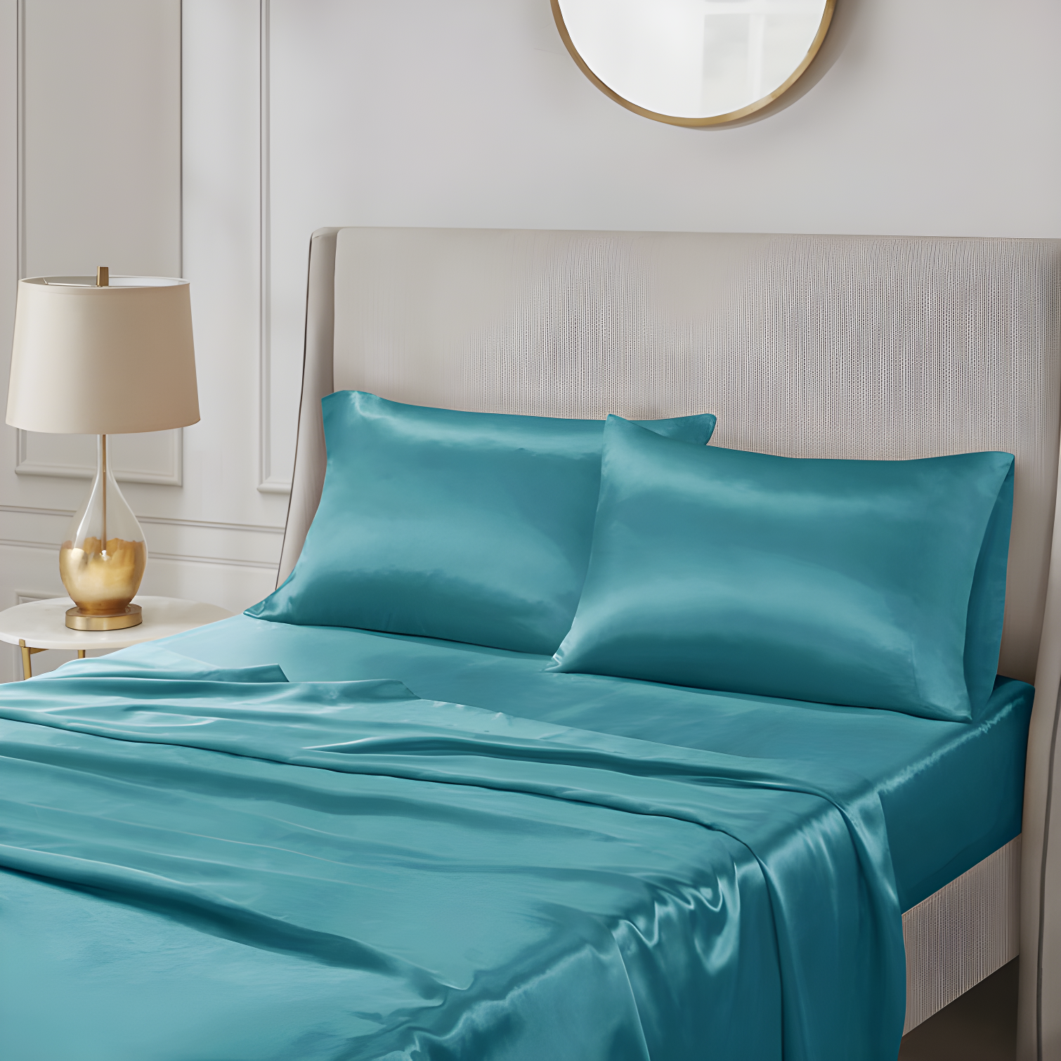 Madison Park Essentials Satin Luxury 2PC Pillowcases (Set of 2)