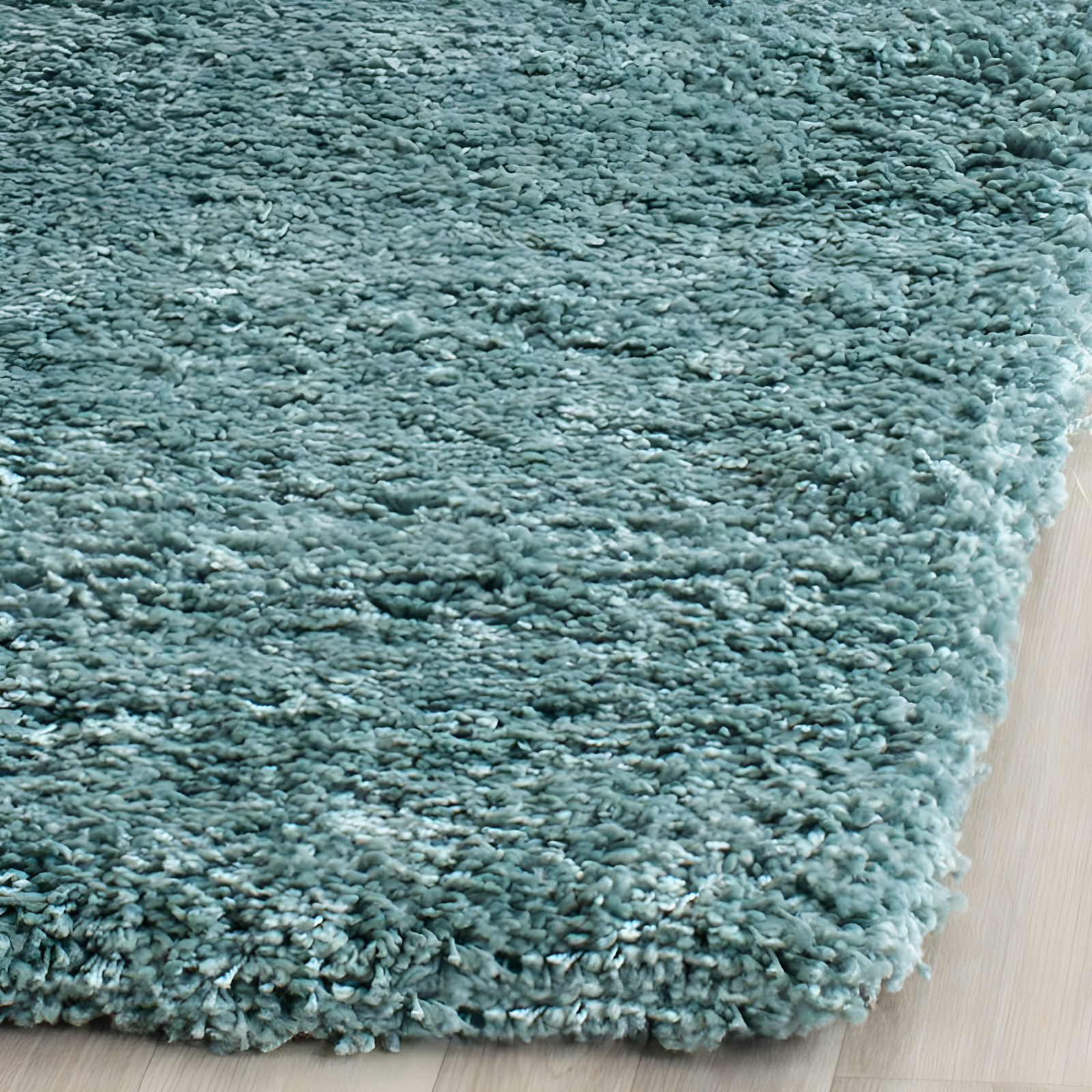 Shag SG151 Power Loomed Area Rug - Light Blue - 5'3"x5'3" - Safavieh.