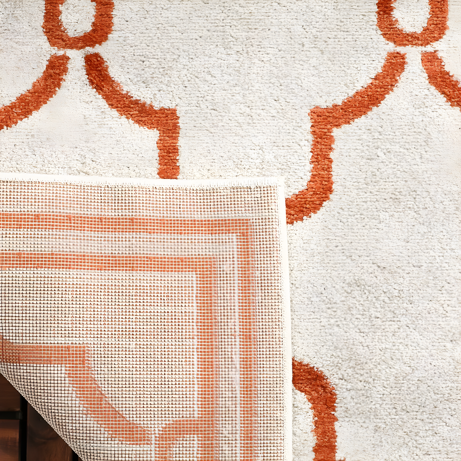 Amherst AMT414 Power Loomed Indoor Runner Rug - Beige/Orange - 2'3"x11' - Safavieh