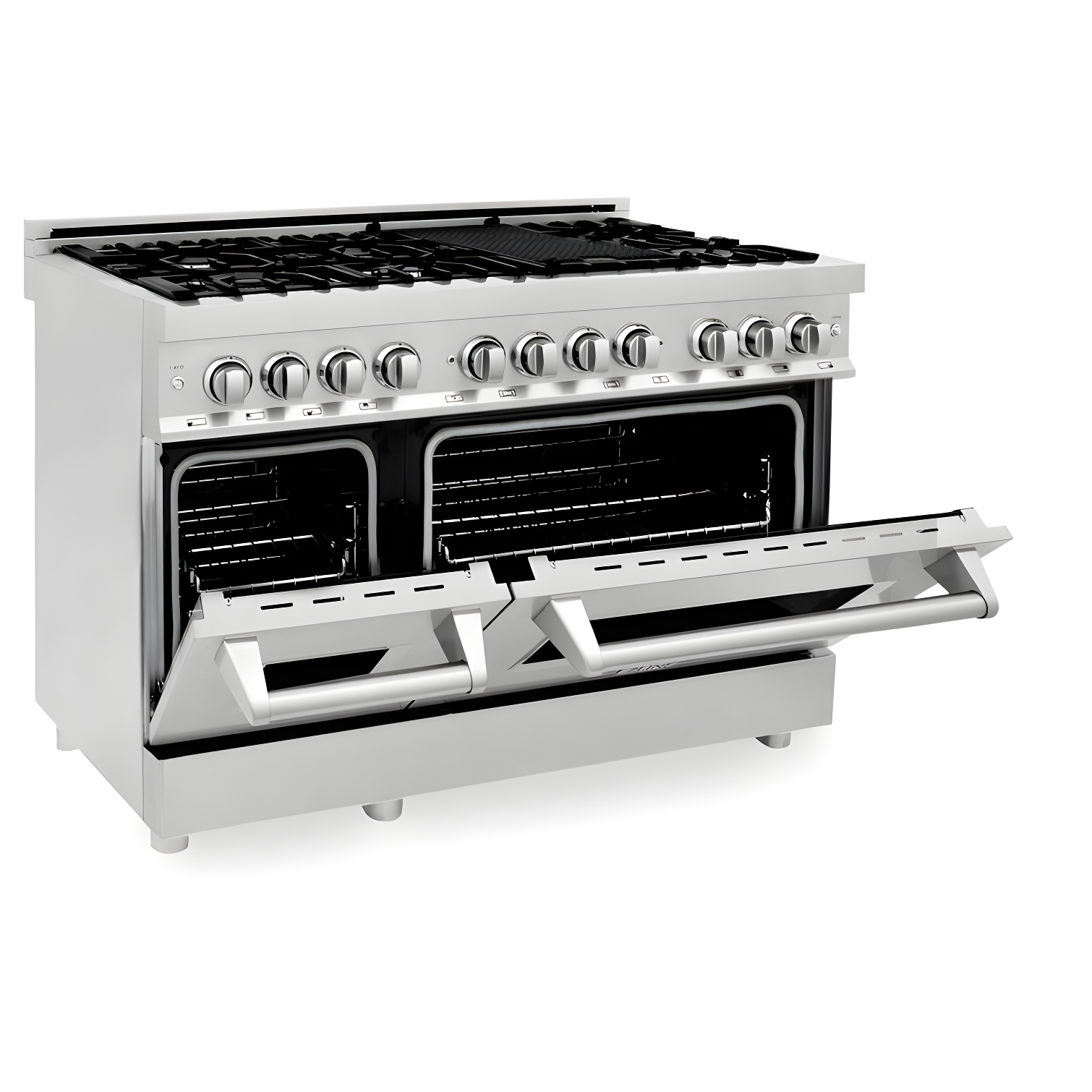 ZLINE 48 in. Legacy Dual Fuel Range w/ 7 Burner Cooktop & 2 Ovens w/ Doors