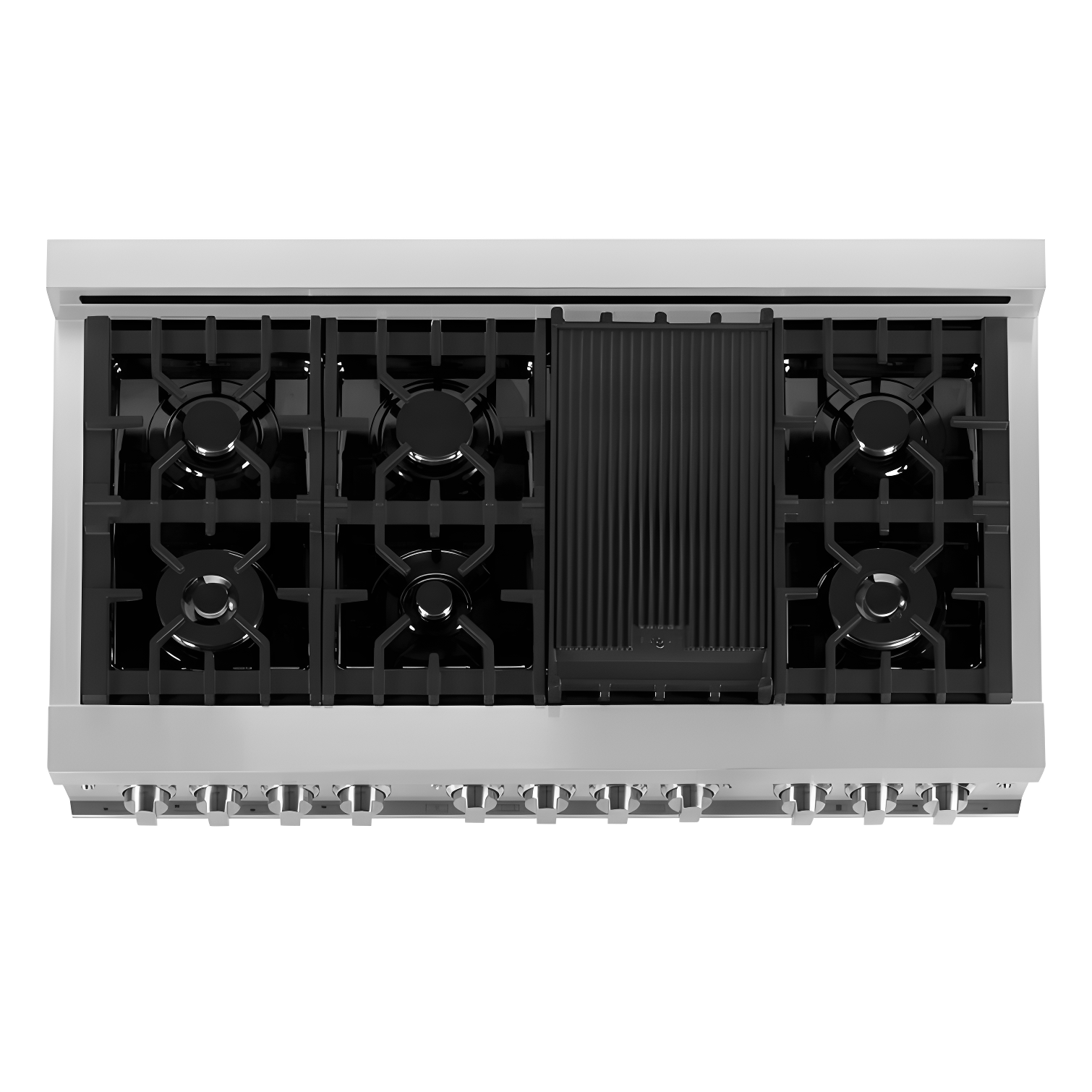 ZLINE 48 in. Legacy Dual Fuel Range w/ 7 Burner Cooktop & 2 Ovens w/ Doors