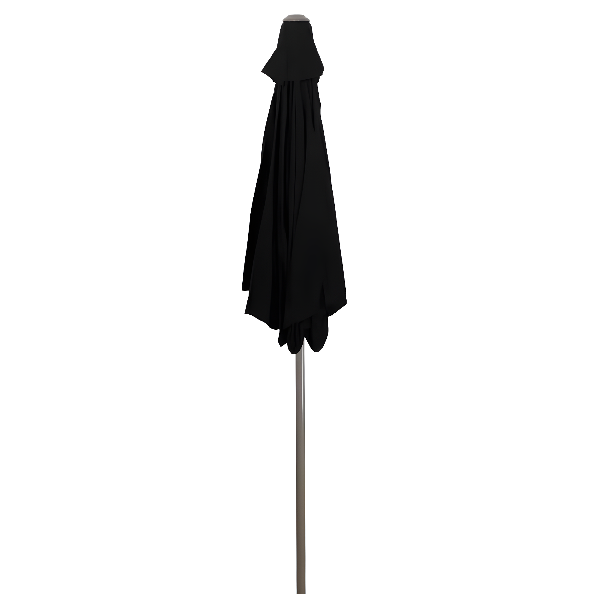 Northlight 7.5ft Outdoor Patio Market Umbrella with Hand Crank, Black