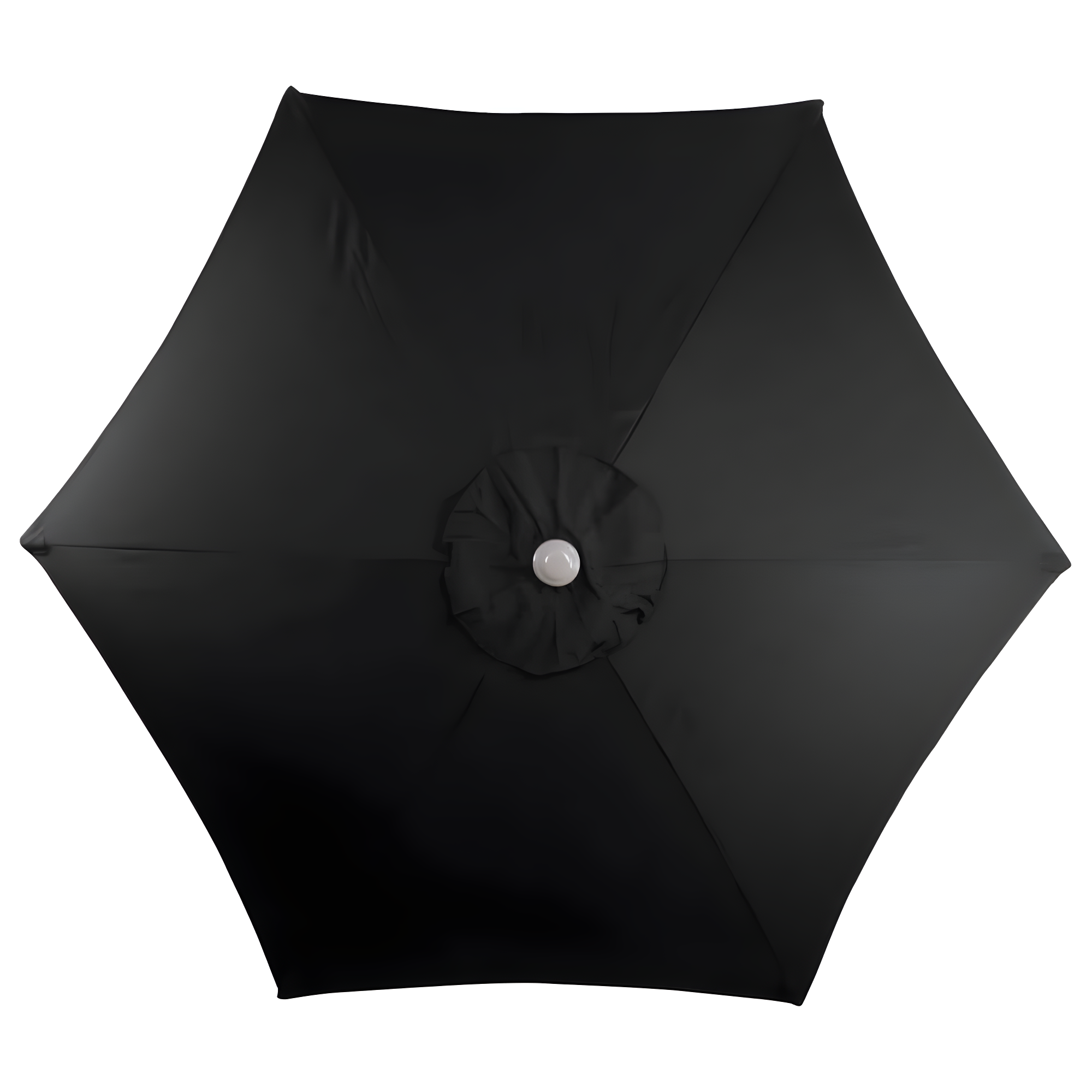 Northlight 7.5ft Outdoor Patio Market Umbrella with Hand Crank, Black