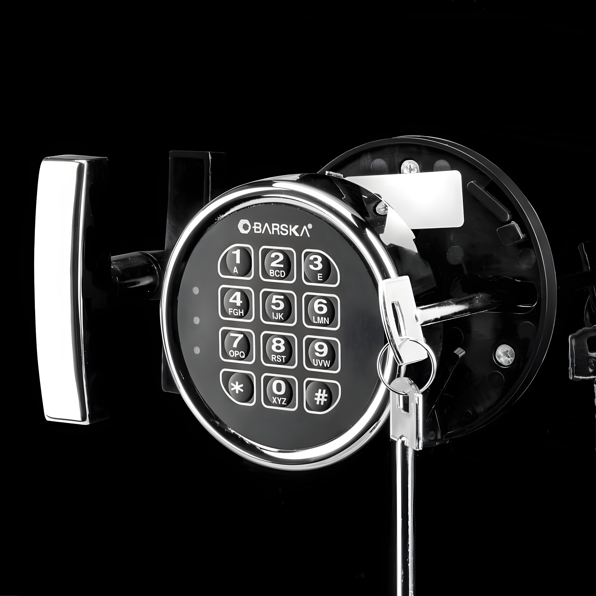 Ceballos 1.01 CUBIC FT BLACK JEWELRY SAFE V2