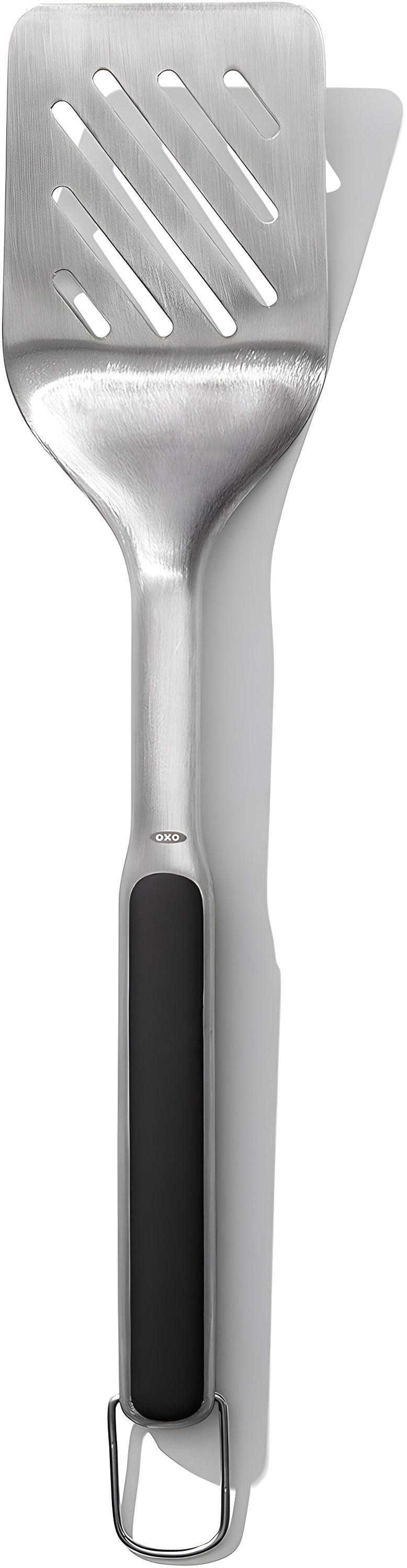 Stainless Steel Grilling Tongs and Turner Set with Black Handles