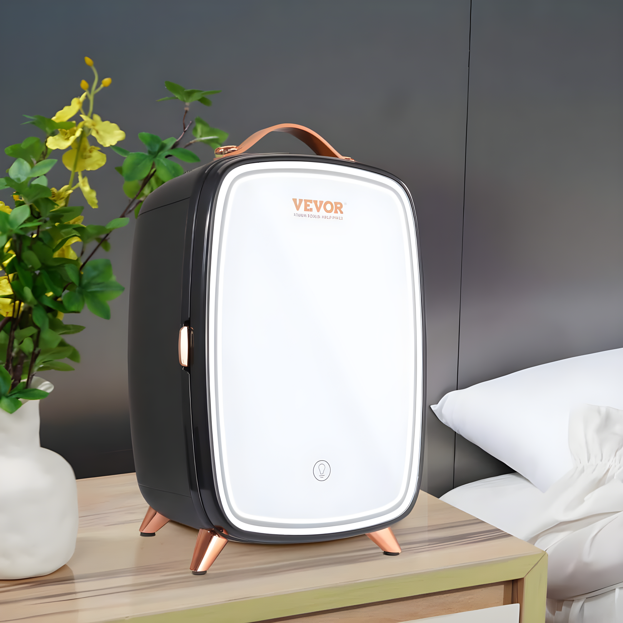 VEVOR 0.21 Cubic Feet Portable Countertop Mini Fridge