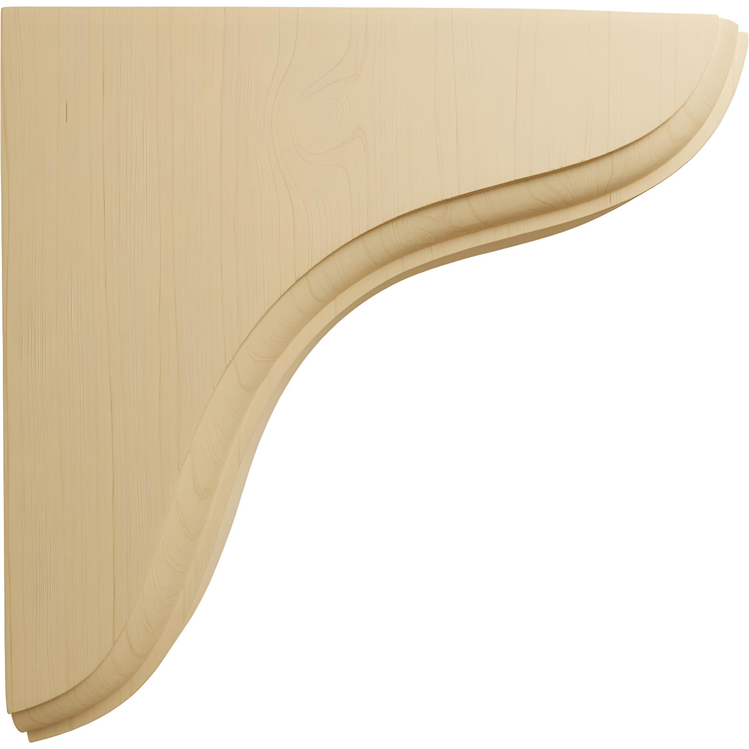 Ekena Millwork 1 3/4"W x 5 1/2"D x 5 1/2"H Eaton Wood Bracket, Alder