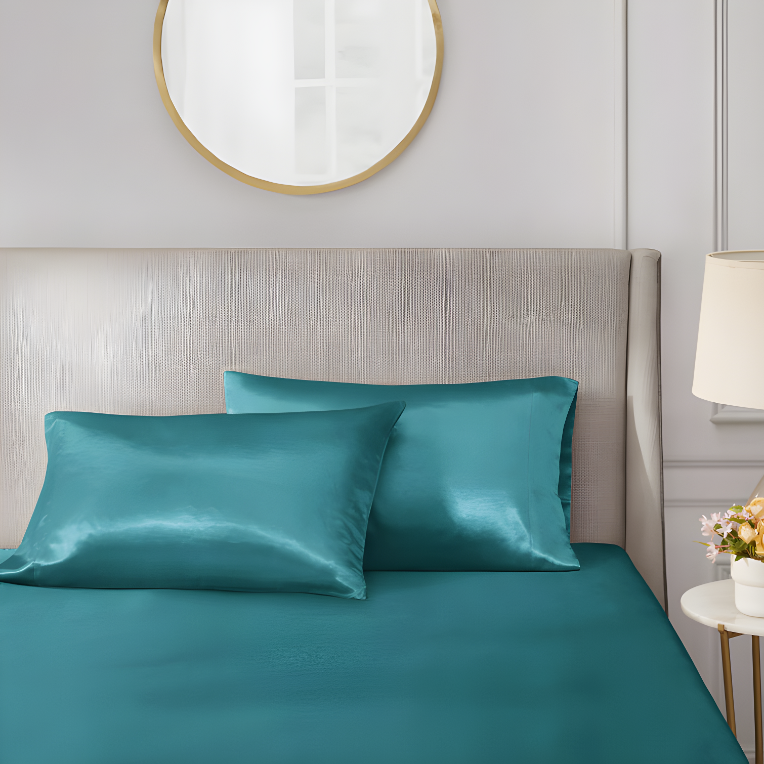 Madison Park Essentials Satin Luxury 2PC Pillowcases (Set of 2)