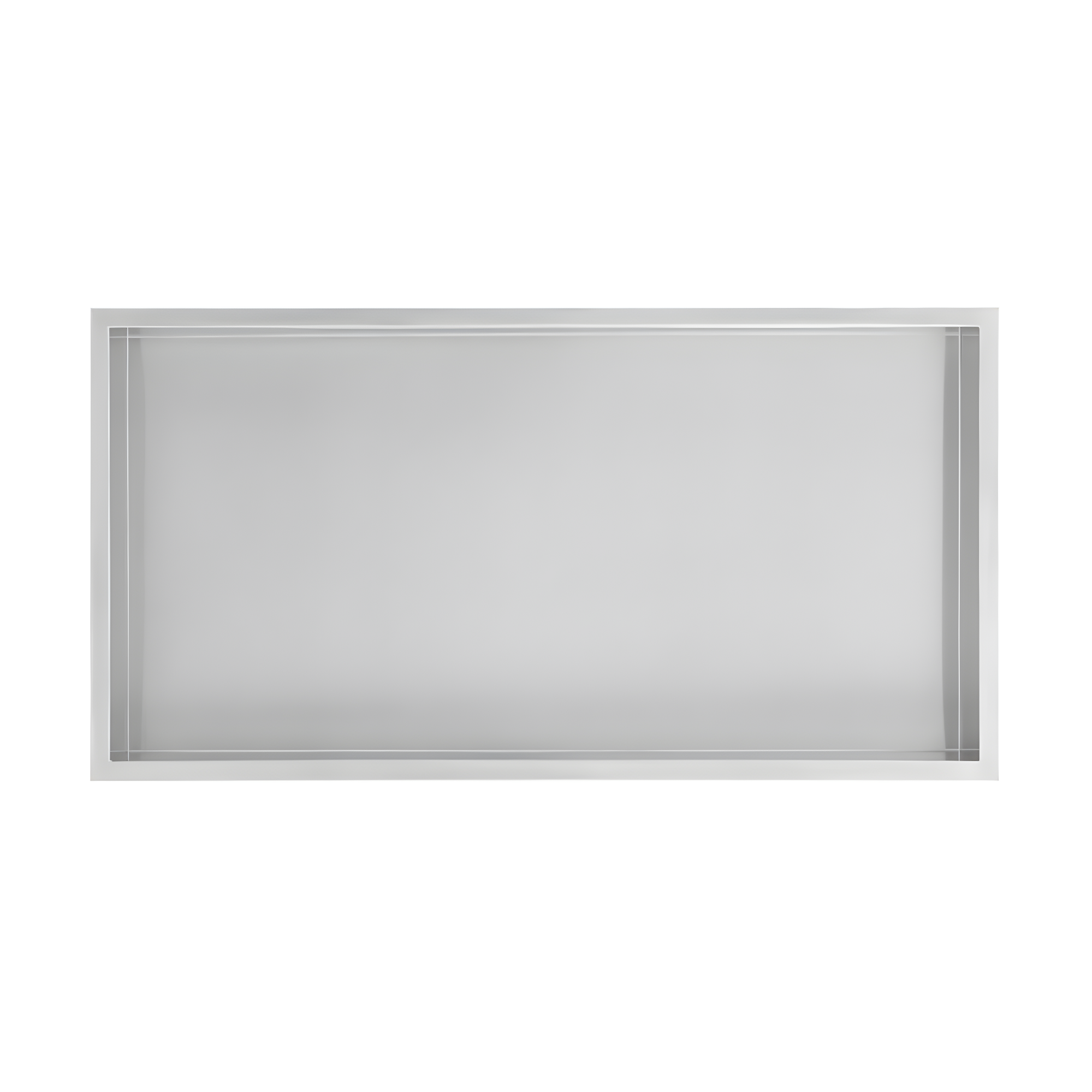 Voltaire 12" x 24" Stainless Steel Single Shelf Wall Niche