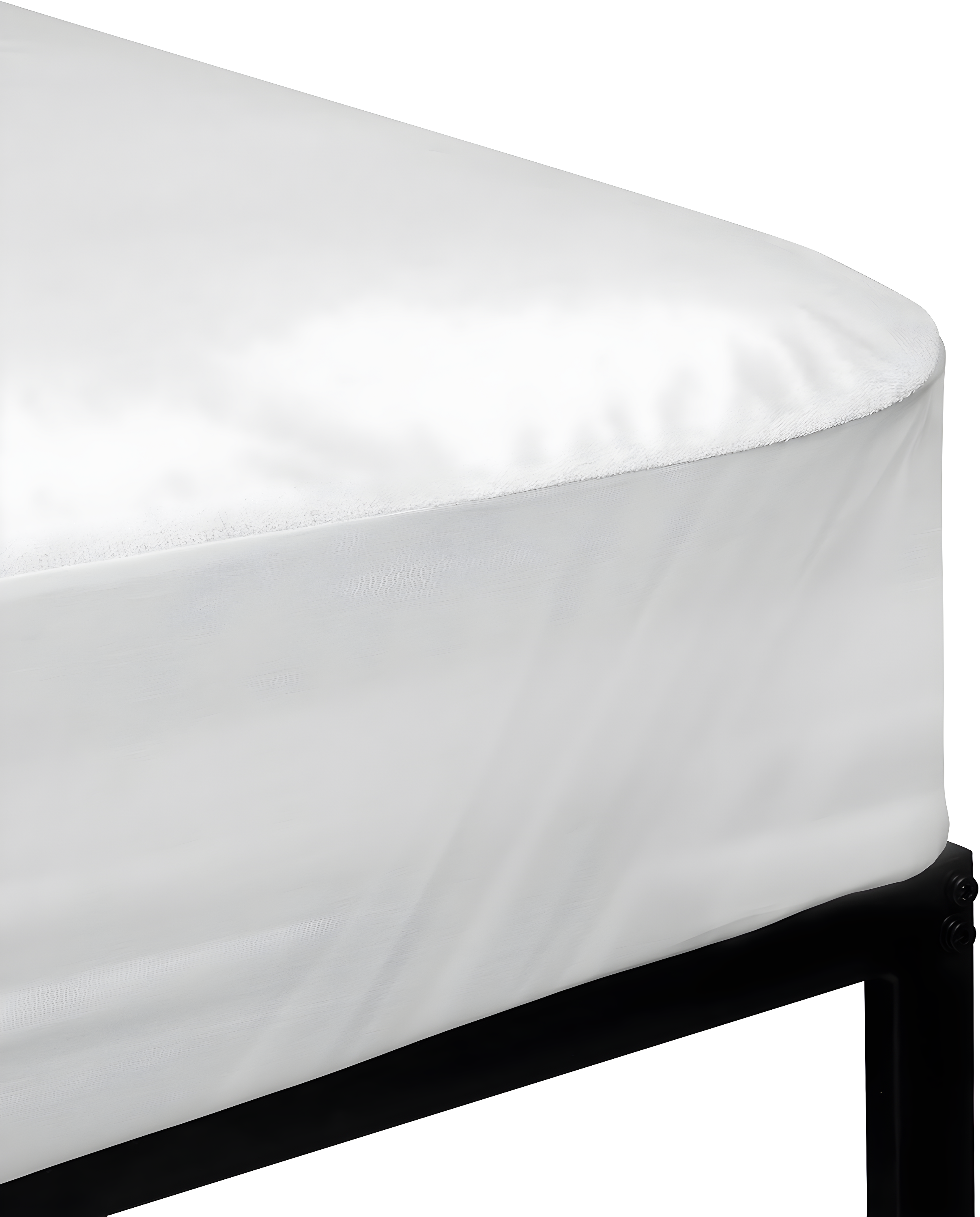 Flash Furniture Capri Comfortable Sleep Premium Fitted Waterproof, Vinyl Free Mattress Protector - Comfortable, Breathable, Quiet, Quilted Fabric Protection - King White