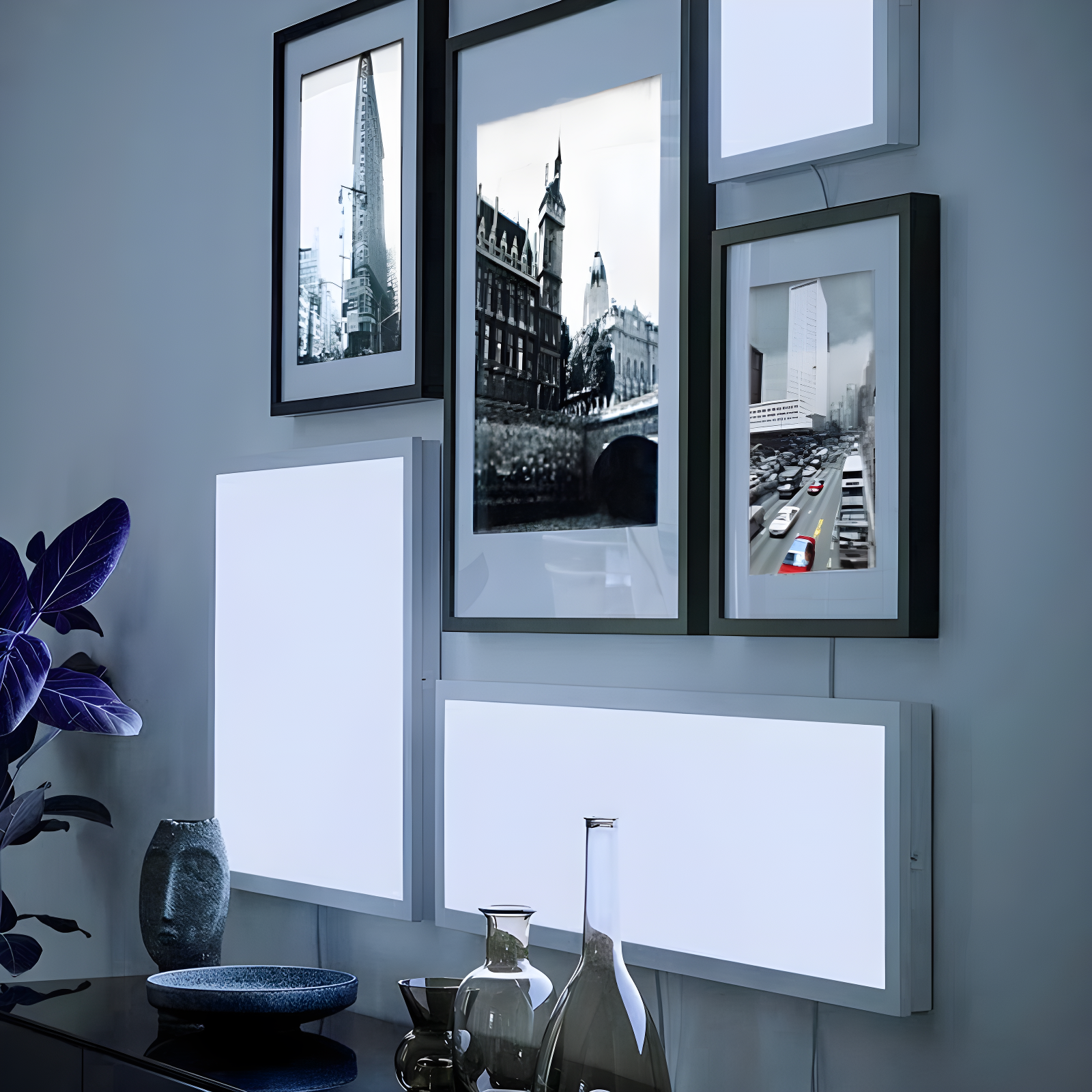 eSenLite Dimmable Square Troffer Ceiling Light
