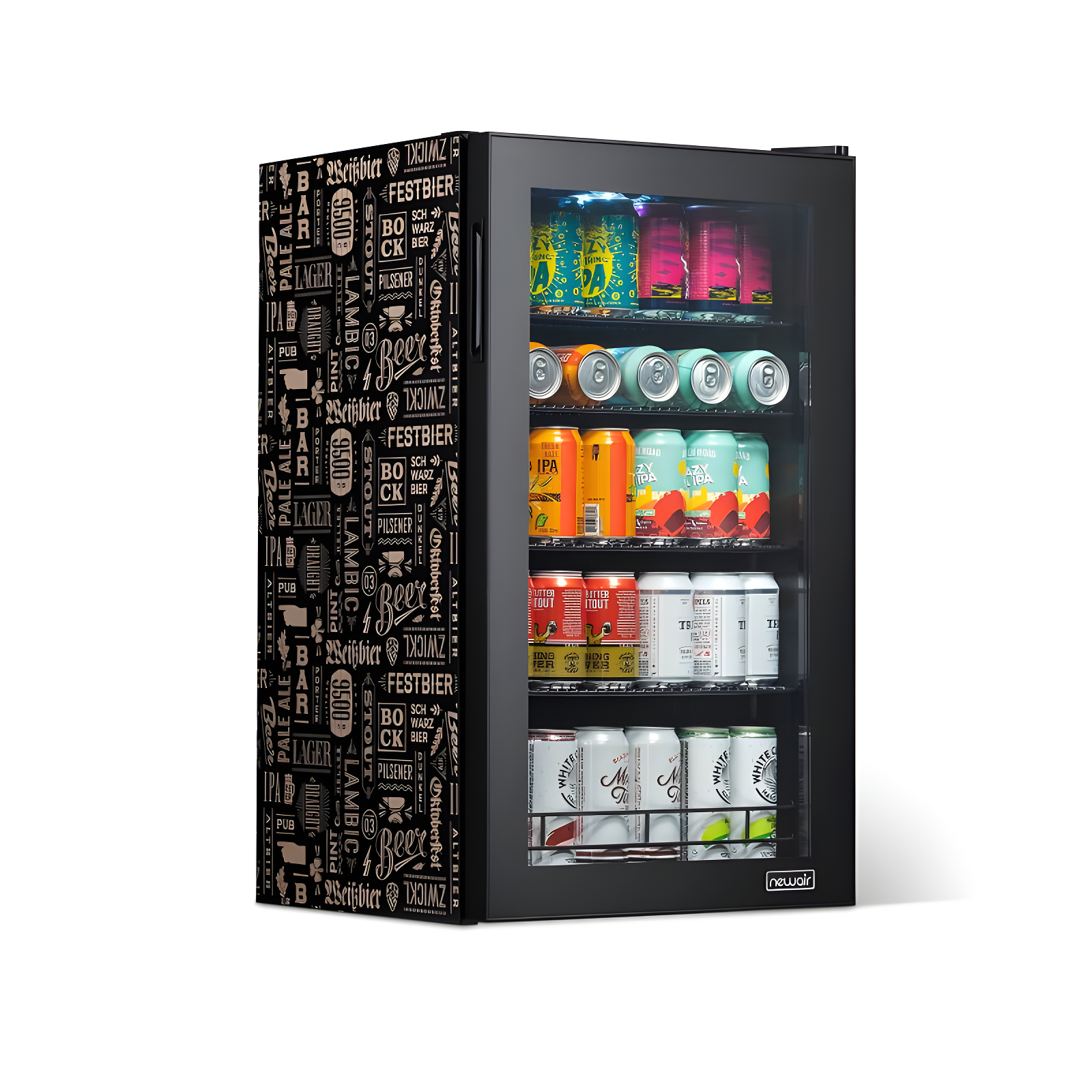 Newair Newair Custom Designed Freestanding 126 Can Beer Fridge with SplitShelf