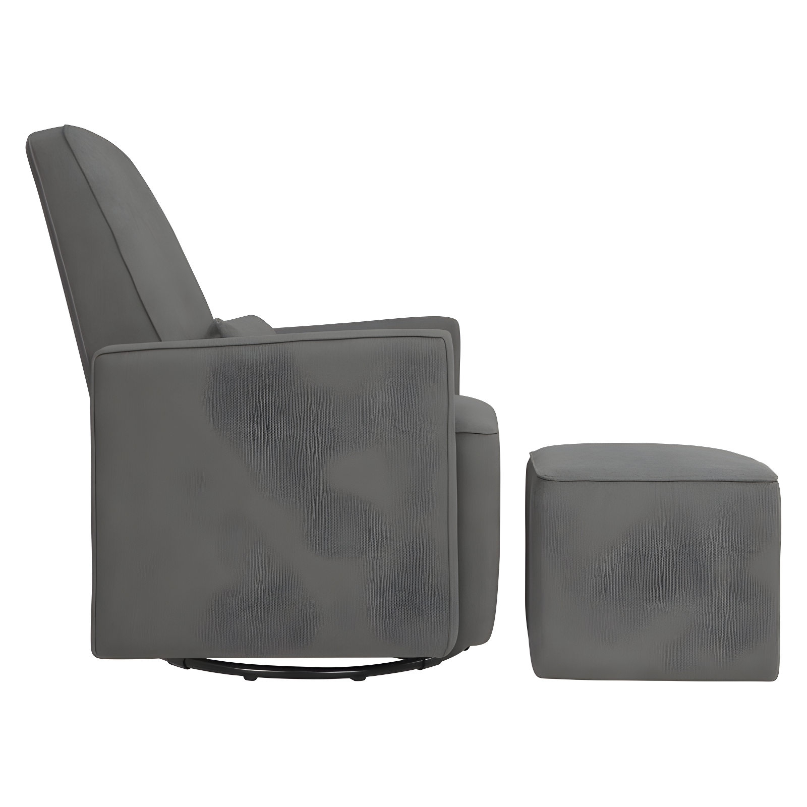 Olive Swivel Glider with Ottoman