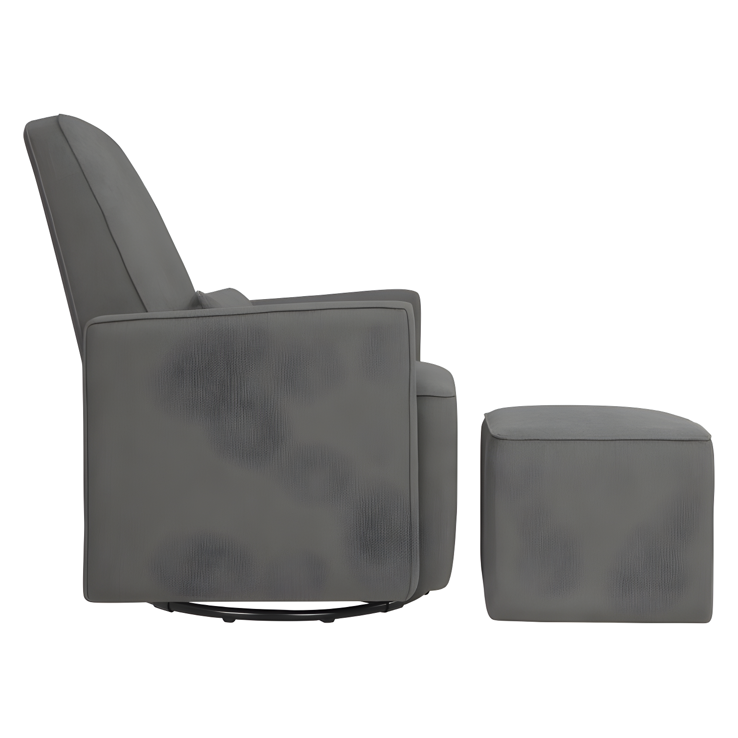 Olive Swivel Glider with Ottoman