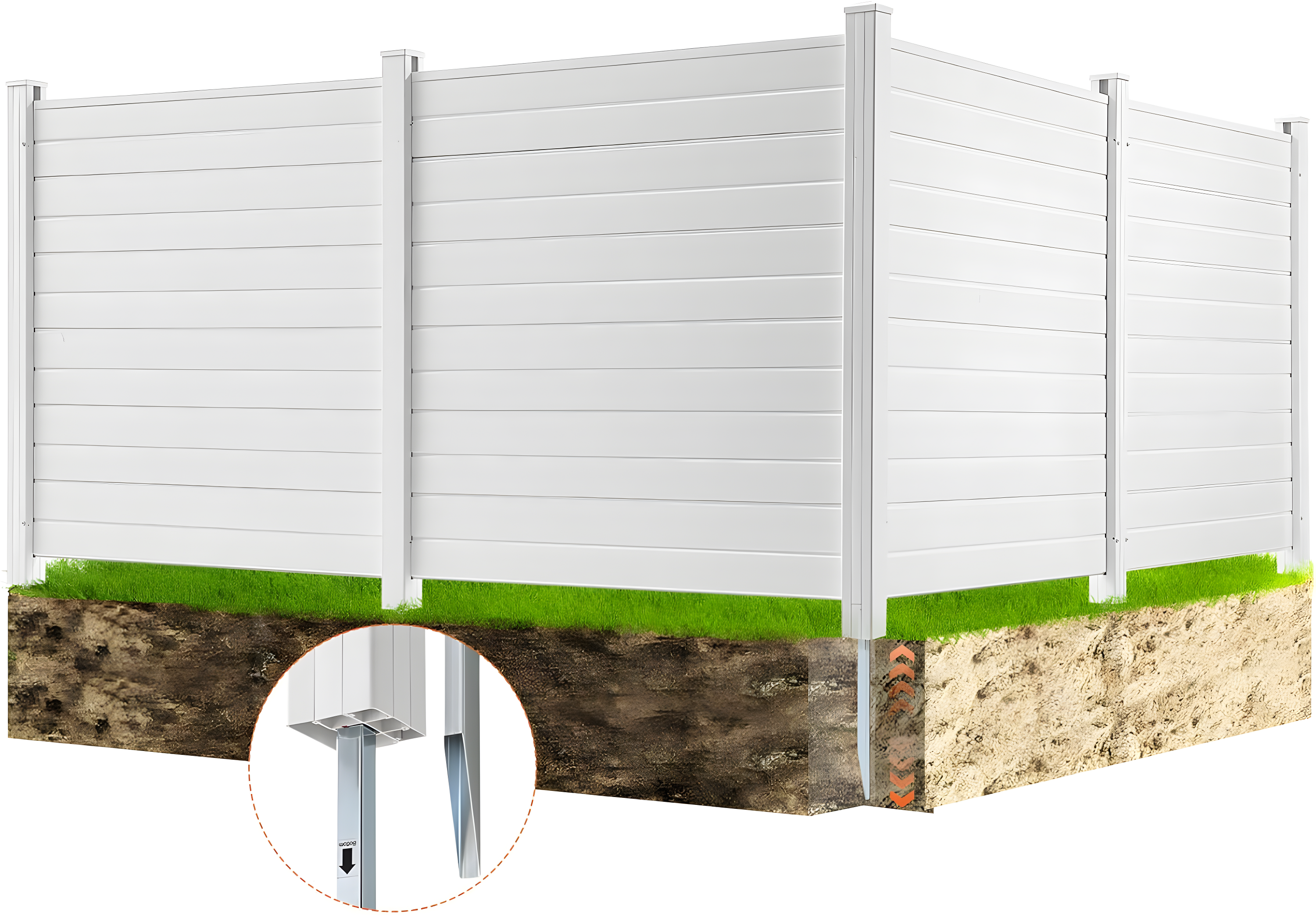 VEVOR 4 ft. H x 4 ft. W Outdoor Privacy Screens 4 Panels