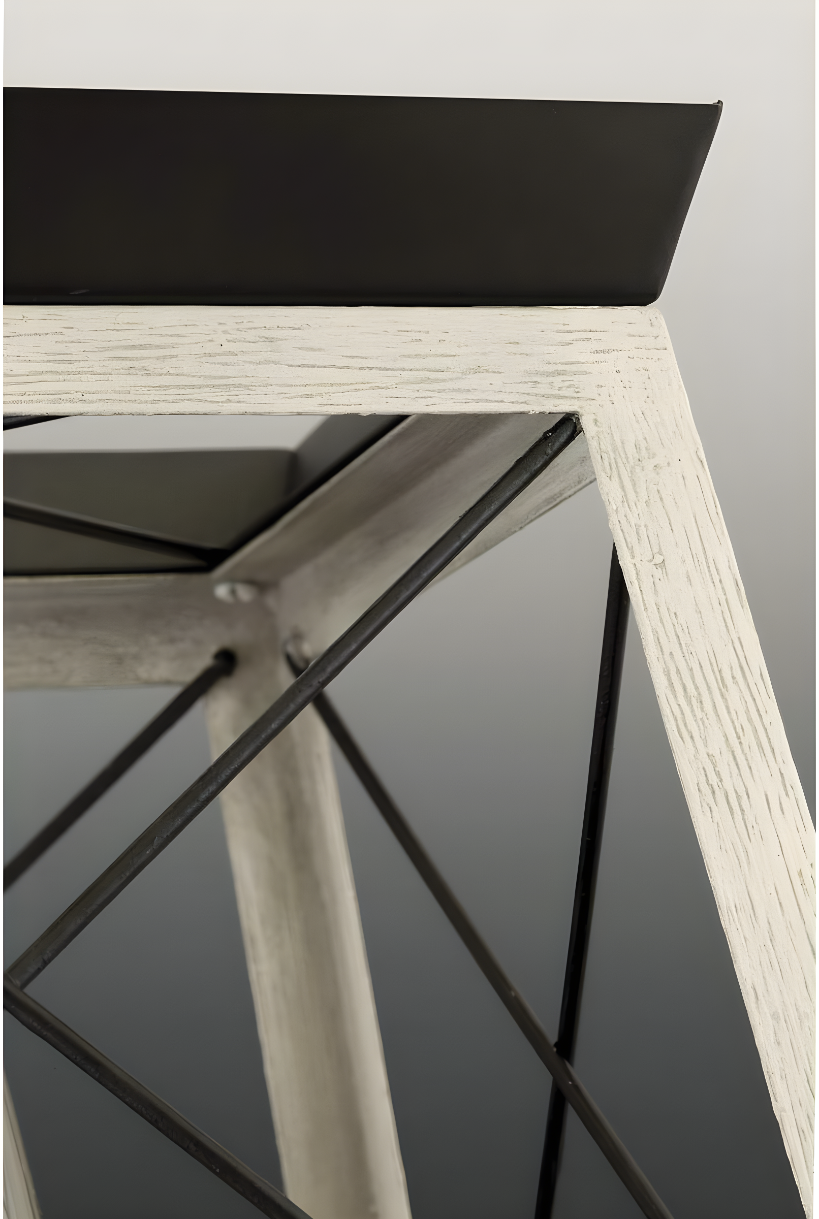 Progress Lighting Briarwood 2-Light Flush Mount, Graphite Finish, Faux-Painted Wood Enclosure, Canopy Included